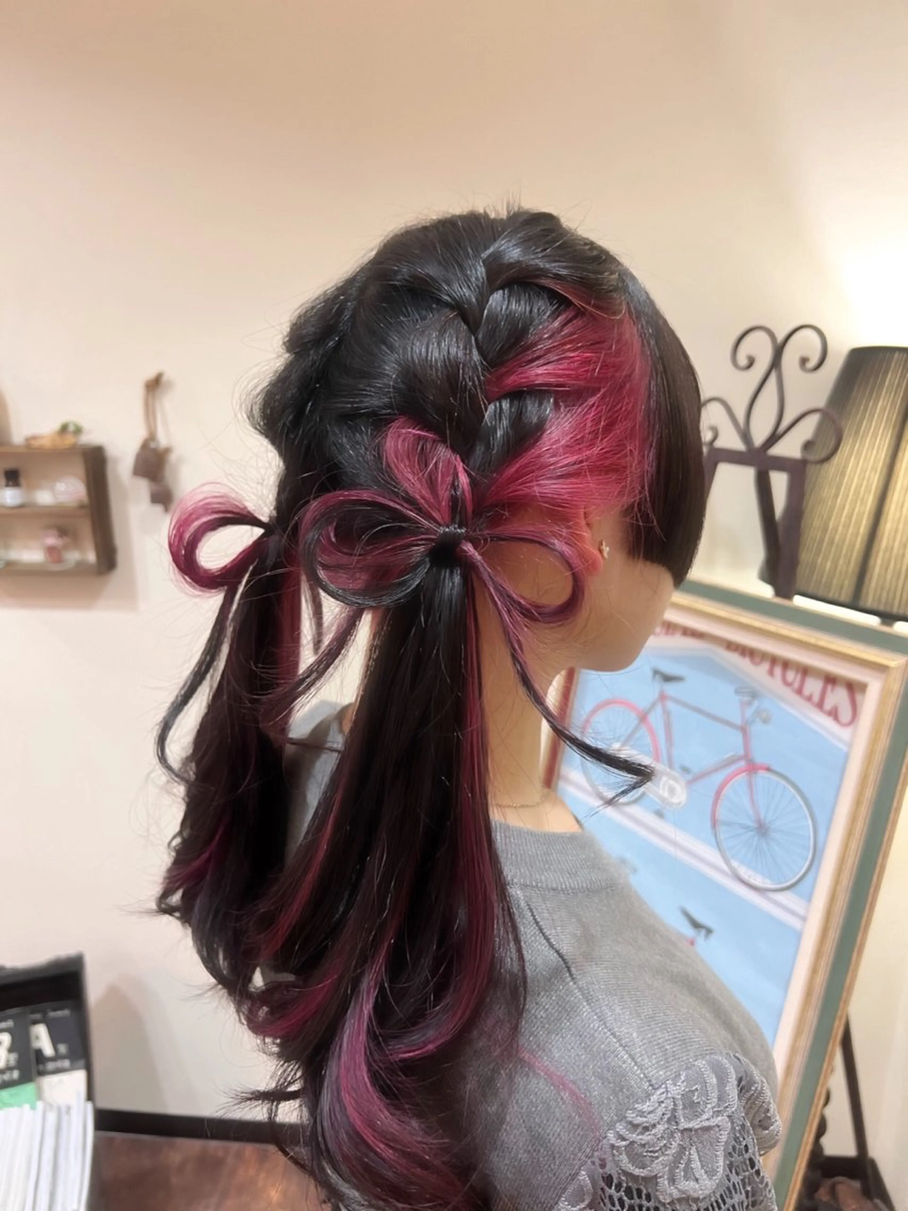 ロング カラー インナーカラー hair&space velon所属・韓国スタイル🫧 サーシャのヘアスタイル