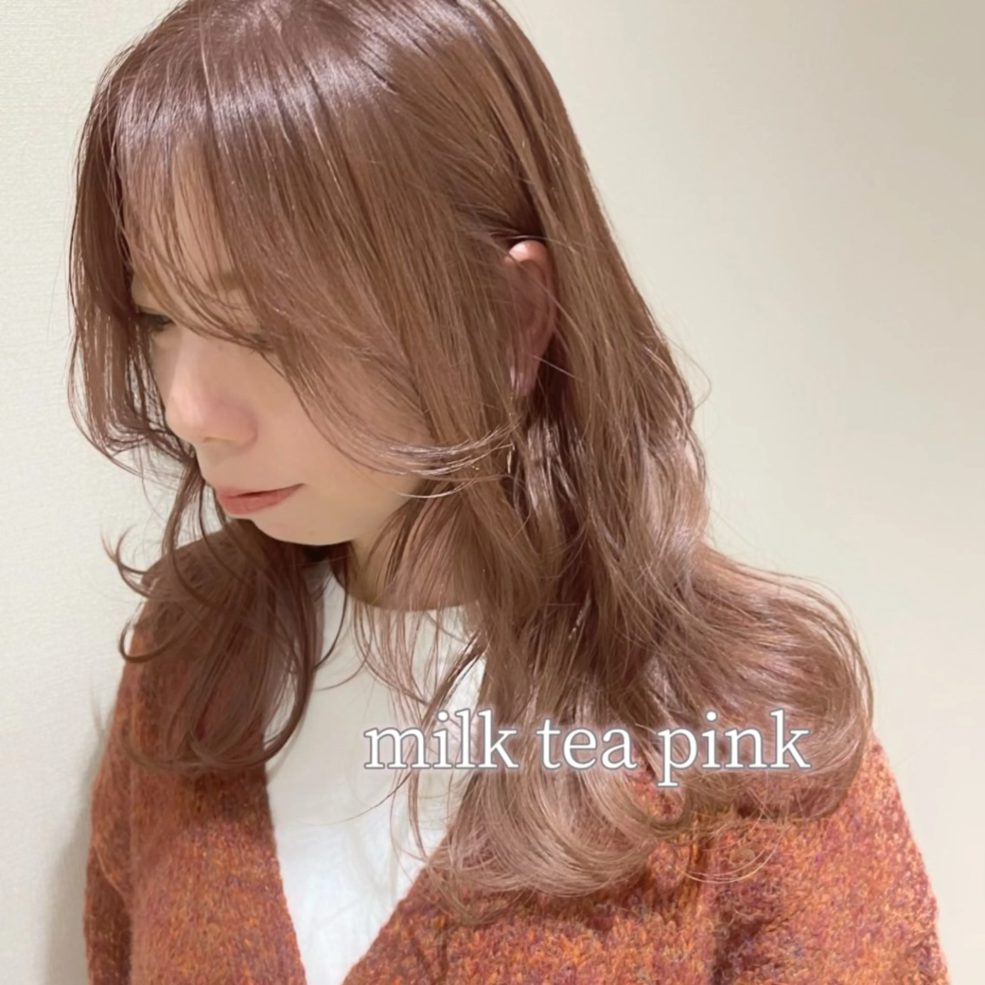 セミロング カラー 中東 真子のヘアスタイル