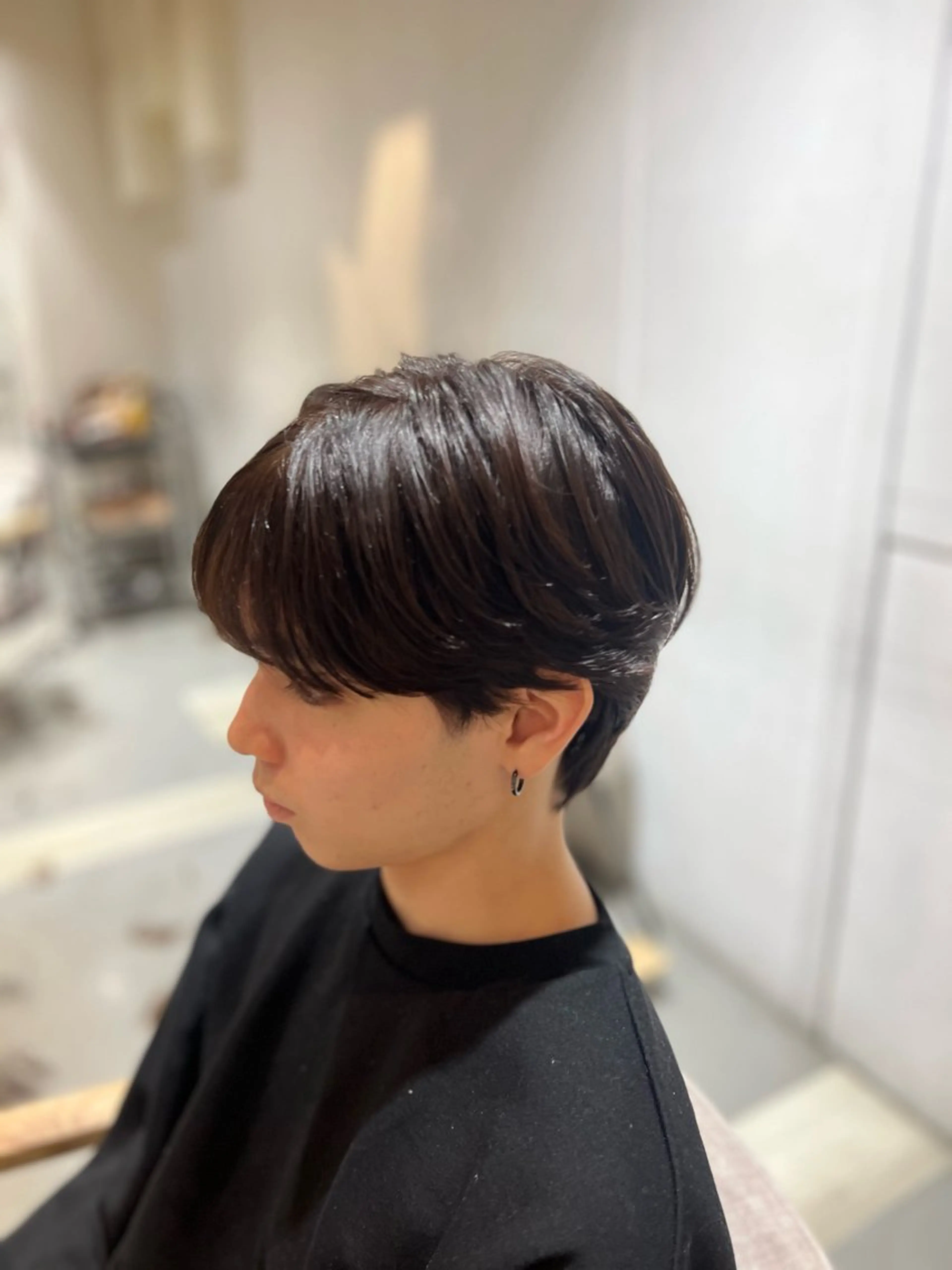 メンズ メンズ韓国風 マッシュ シースルーマッシュ 刈り上げ カット ヘアカラー fizelle福島店所属・小嗣 篤輝のヘアスタイル