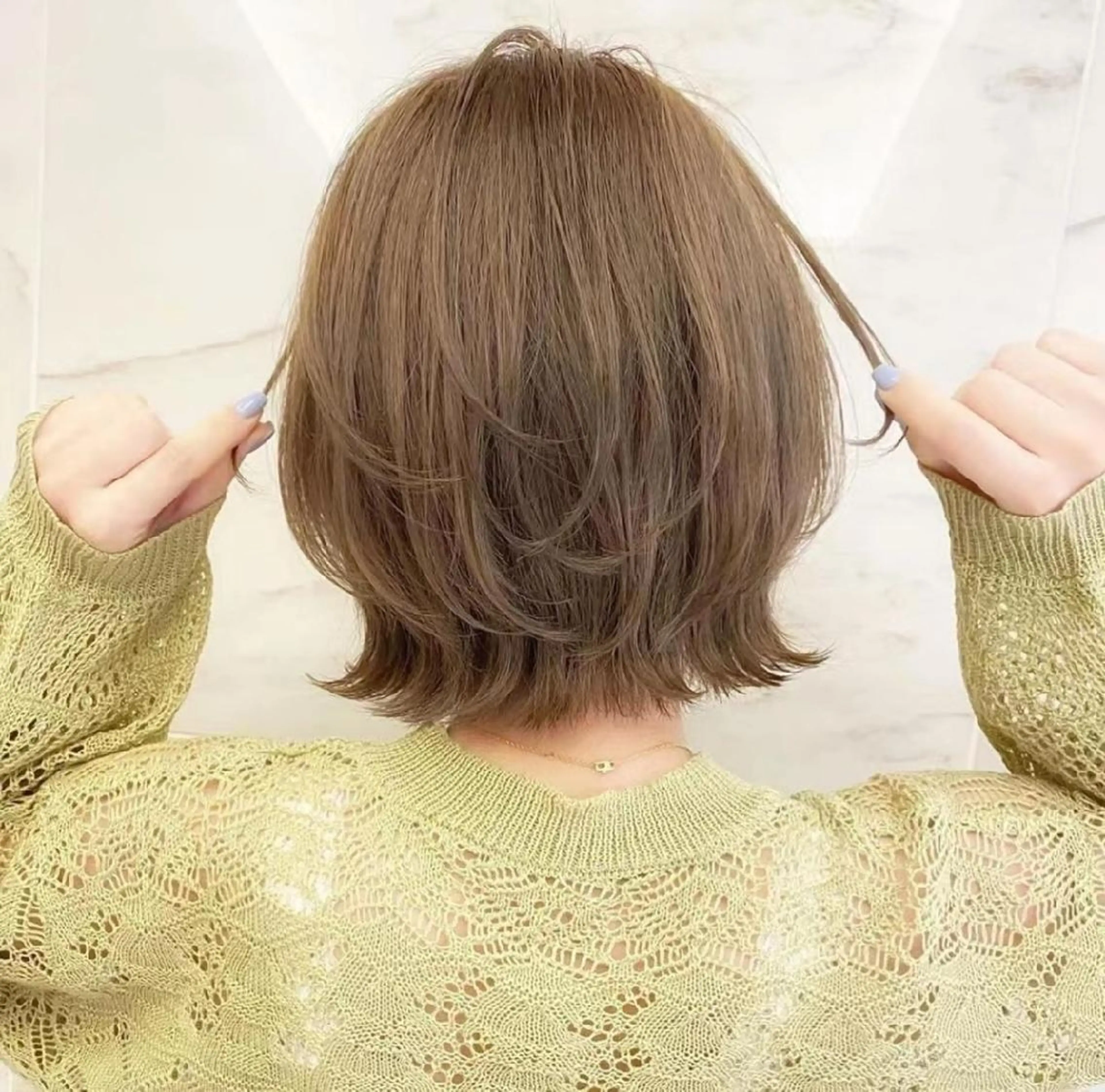 ショート パーマ カラー u hair所属・こばやし ももこのヘアスタイル