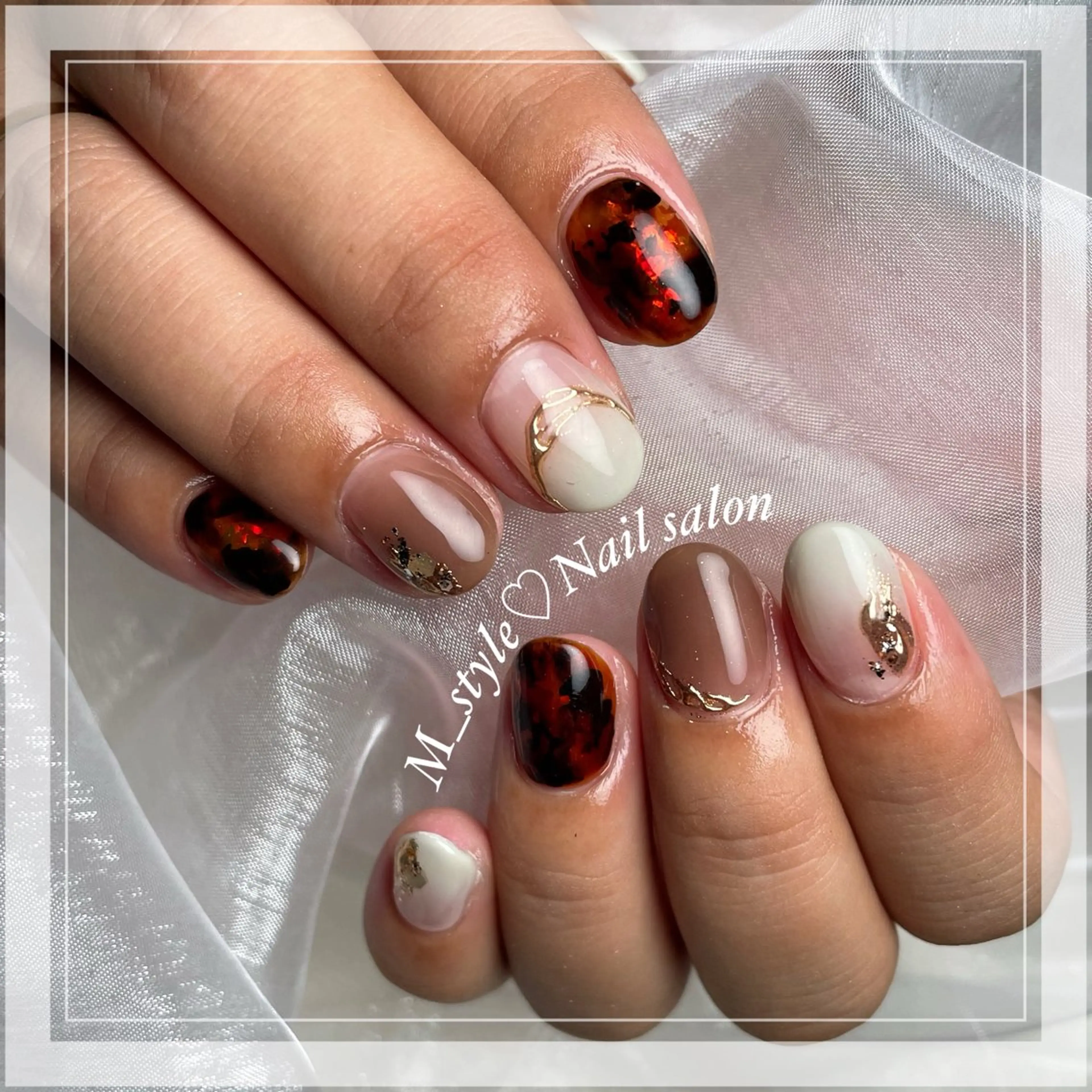 ネイル ハンドネイル 下妻市ﾈｲﾙｻﾛﾝ M_styleのネイルデザイン