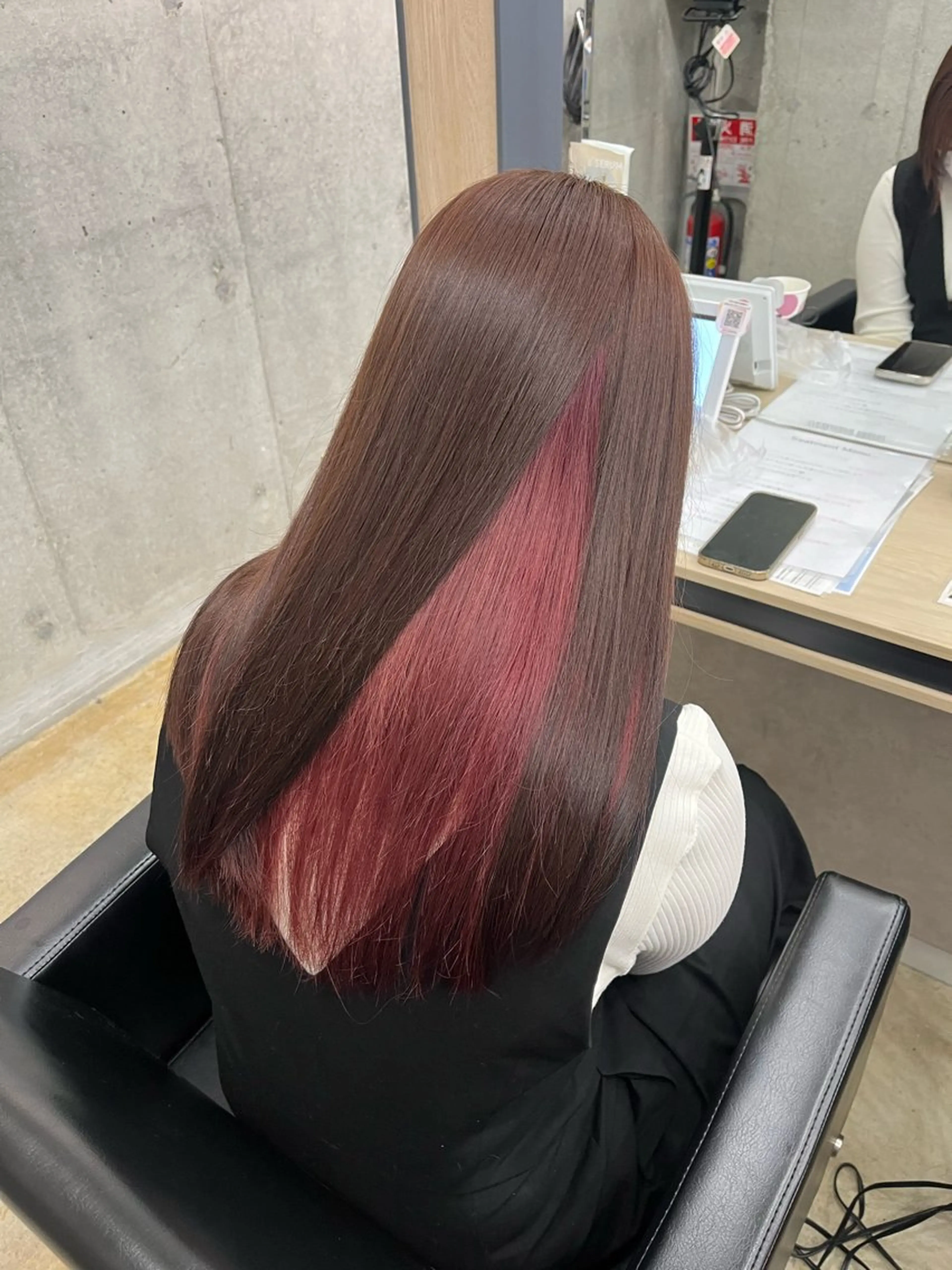 ロング カラー カット ヘアカラー 🪽髪質改善ストレー ト🤍美羽🤍のヘアスタイル