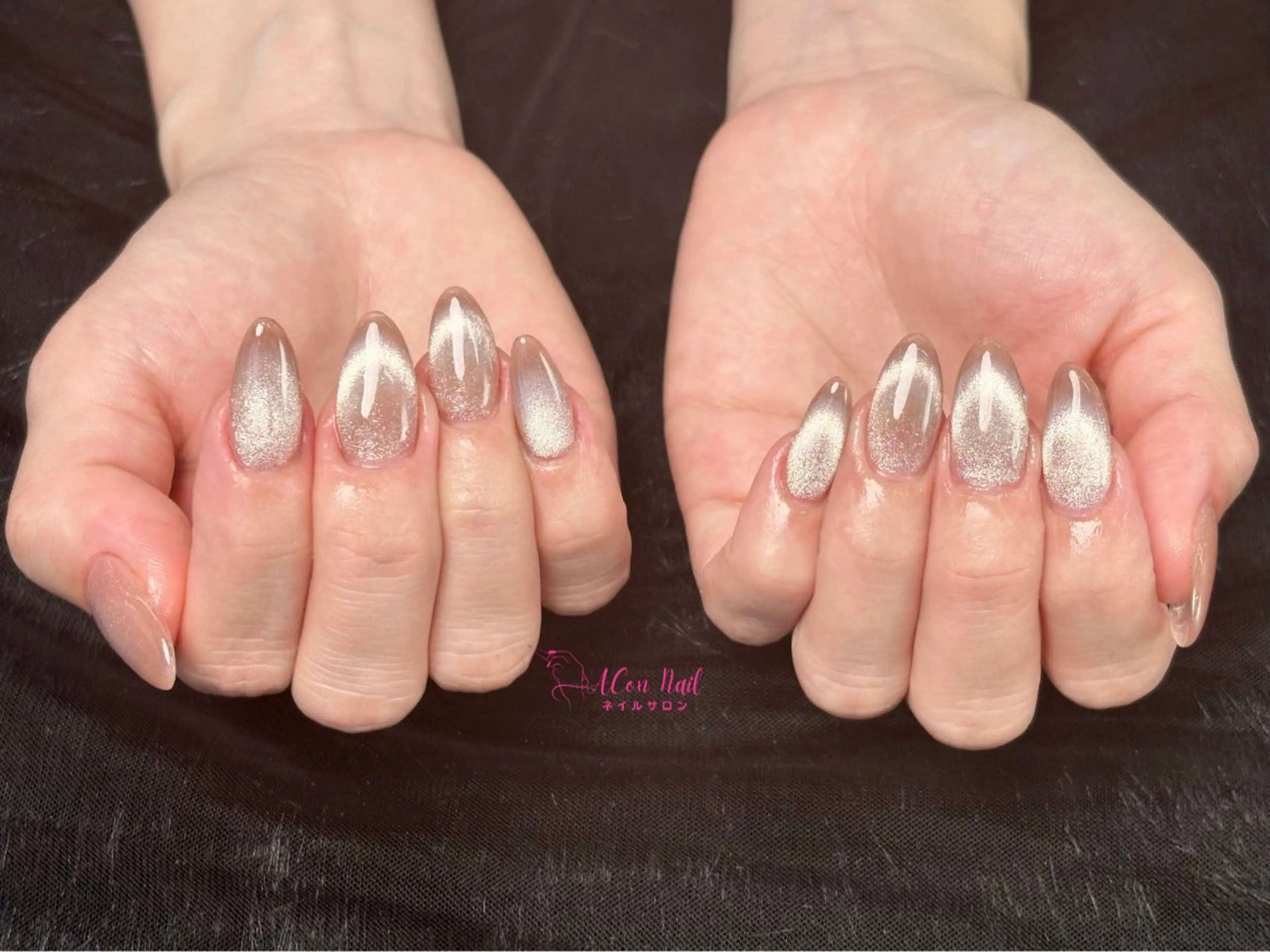 ネイル 桜ネイル 長さ出し フラワーネイル フレンチネイル ジェルネイル ハンドネイル AConNailSalon所属・ACon NailSalonのネイルデザイン