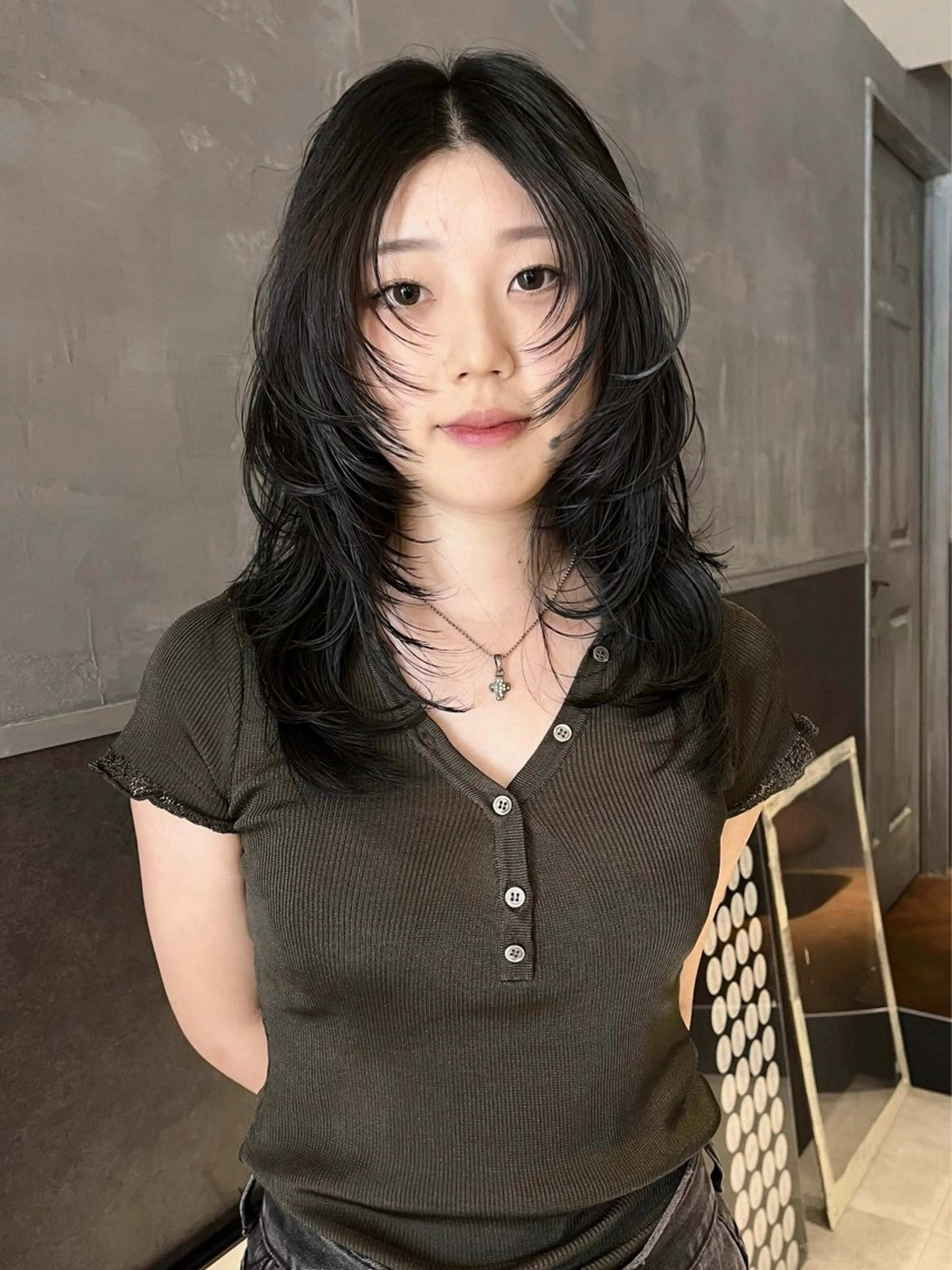 ロング カラー 田中 里奈のヘアスタイル