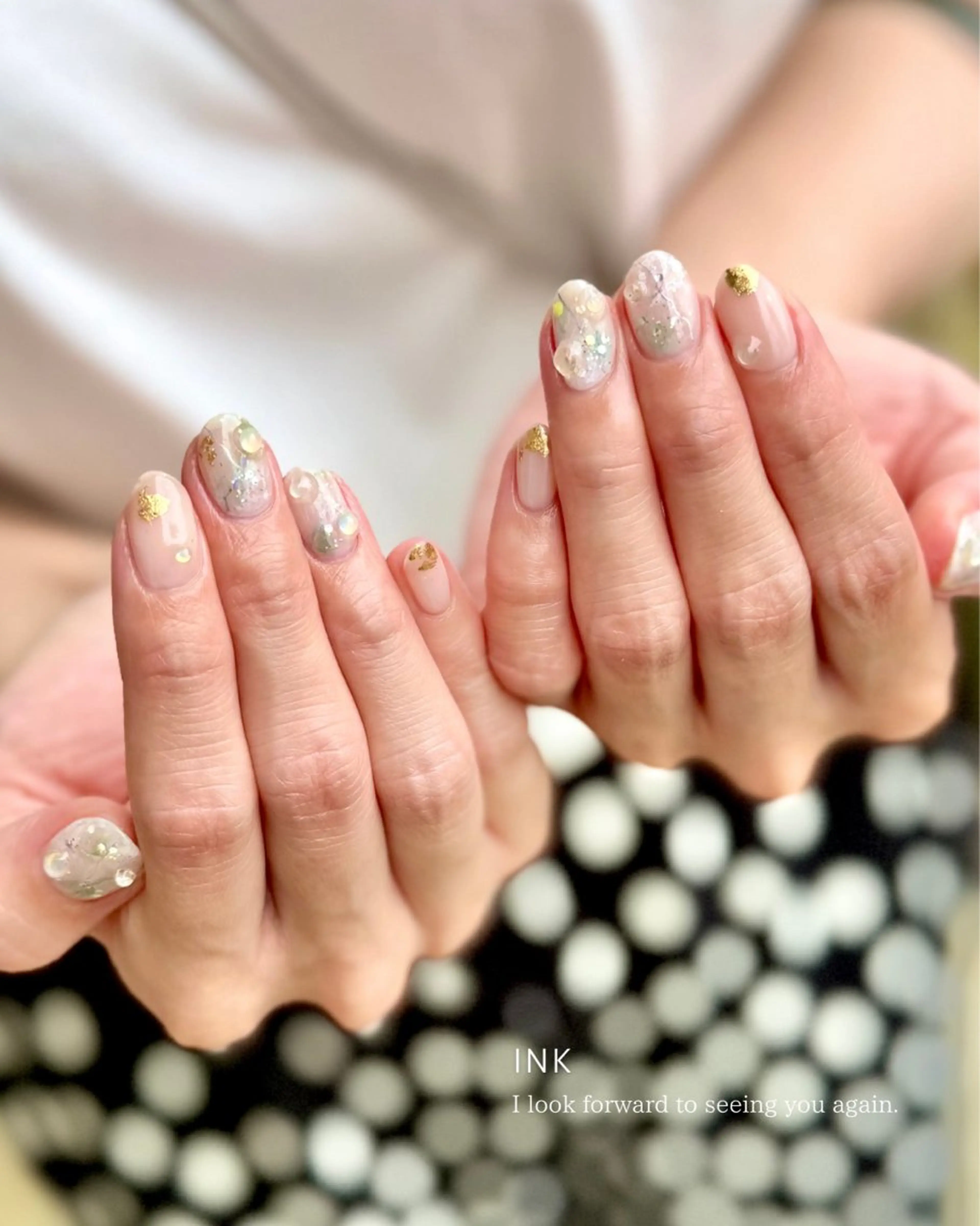 ネイル ジェルネイル マグネットネイル ニュアンスネイル パラジェル 夏ネイル ハンドネイル Seemly 千田町店所属・フラワーパラジェル 🌸シームリーエミのネイルデザイン