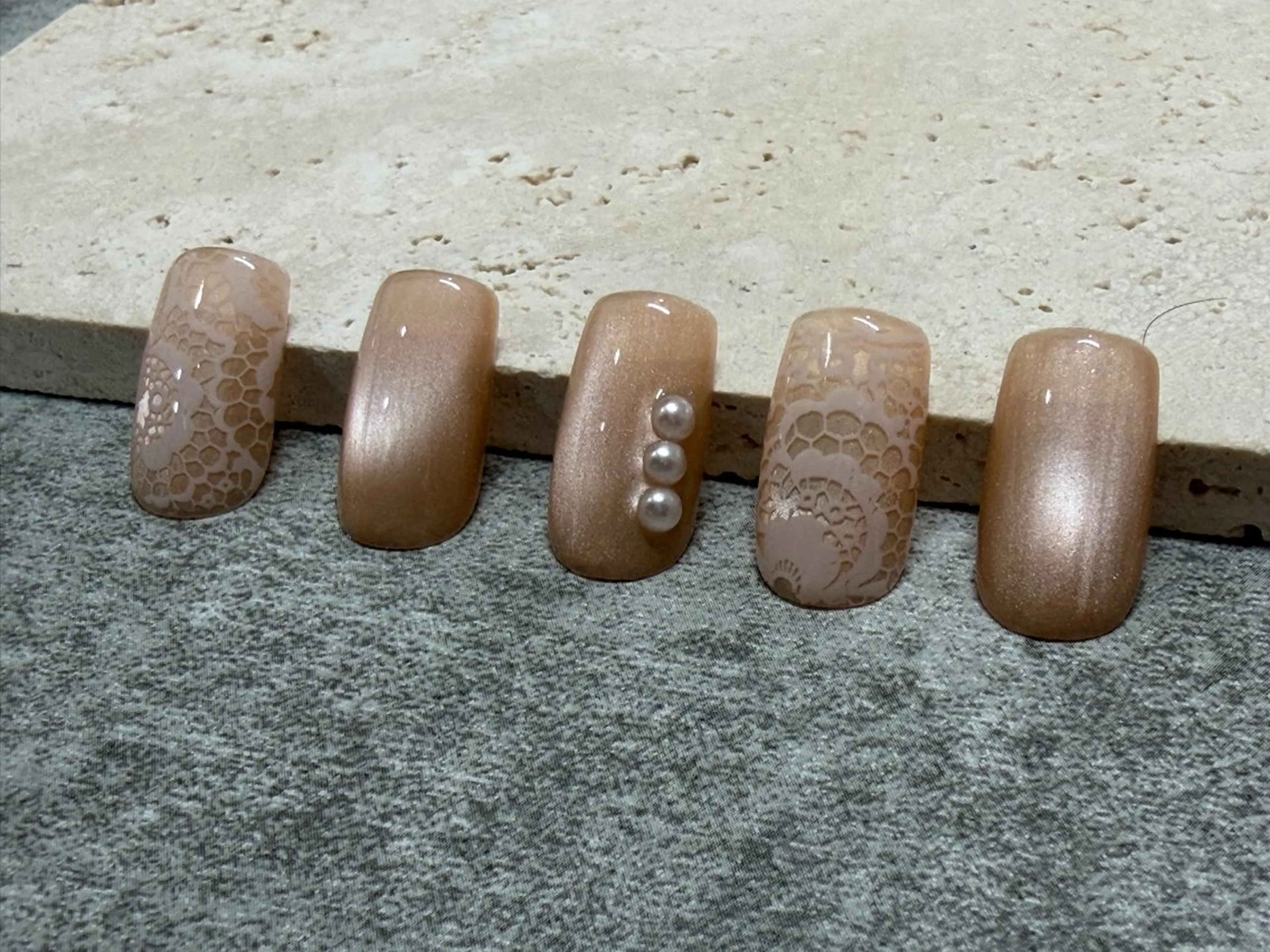 ネイル レース マグネットネイル Nail Salon Souriant HARAJUKU所属・Souriant Hitomiのネイルデザイン