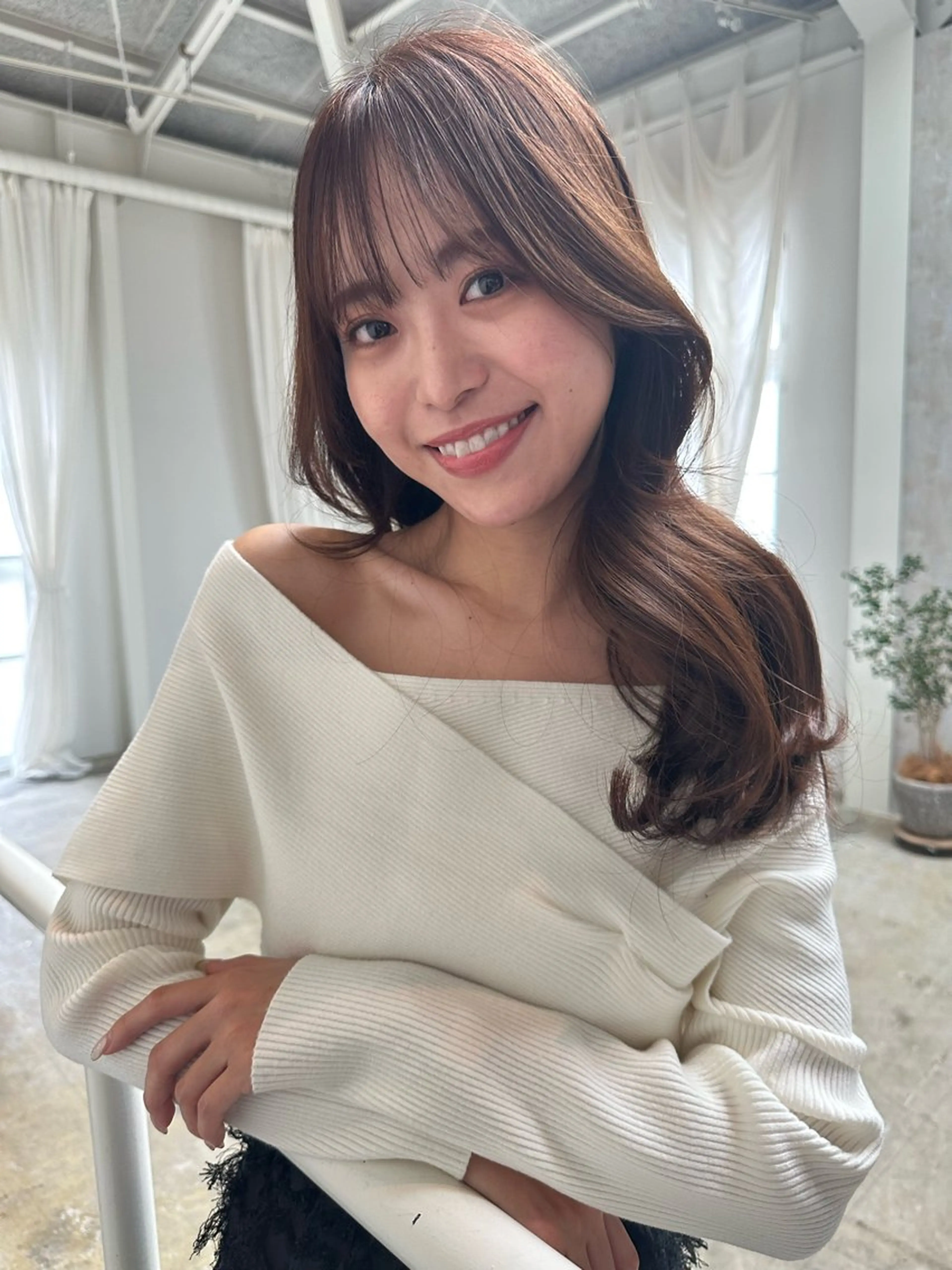 ロング カラー カット ヘアカラー トリートメント 🫧ナオ🫧 /韓国 ヘア/ マンツーマンのヘアスタイル