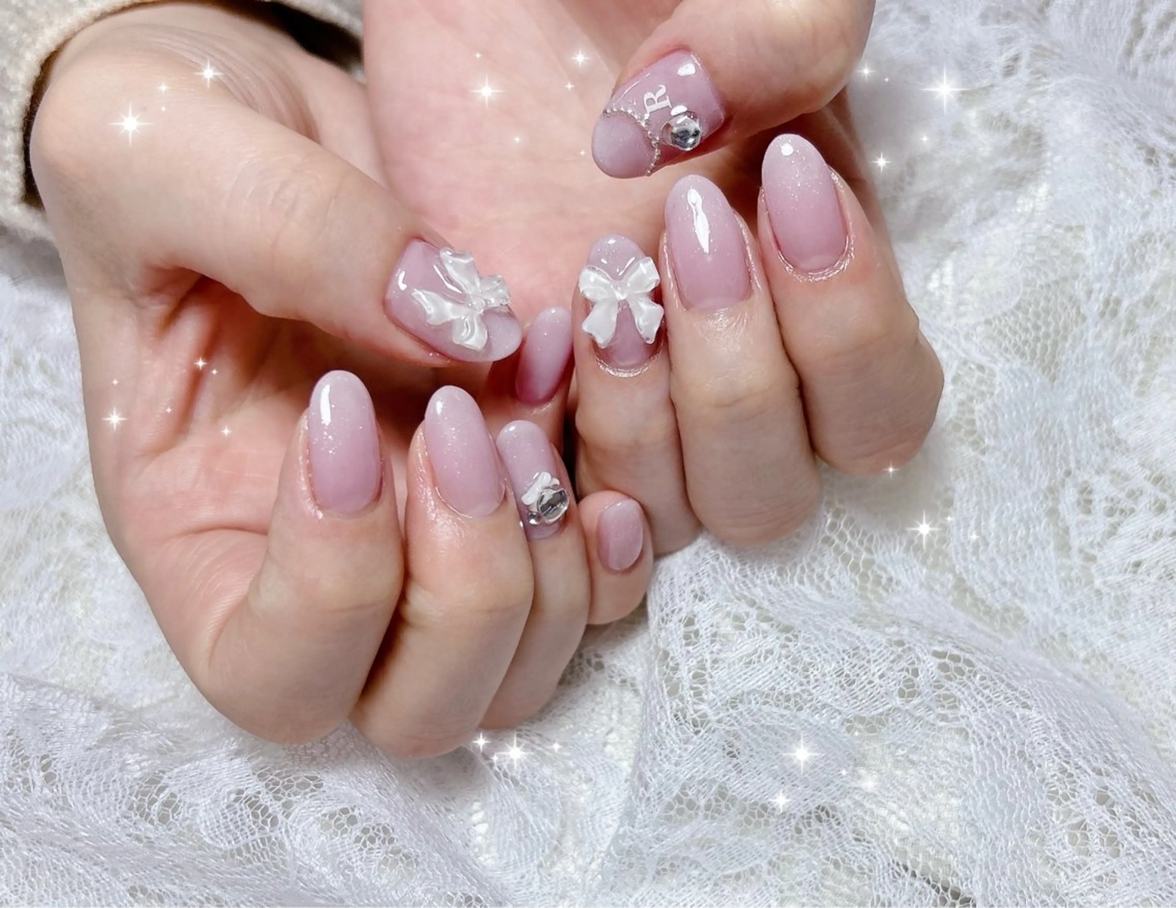 ネイル グラデーション ハンドネイル FLARE NAIL フレアネイルのネイルデザイン