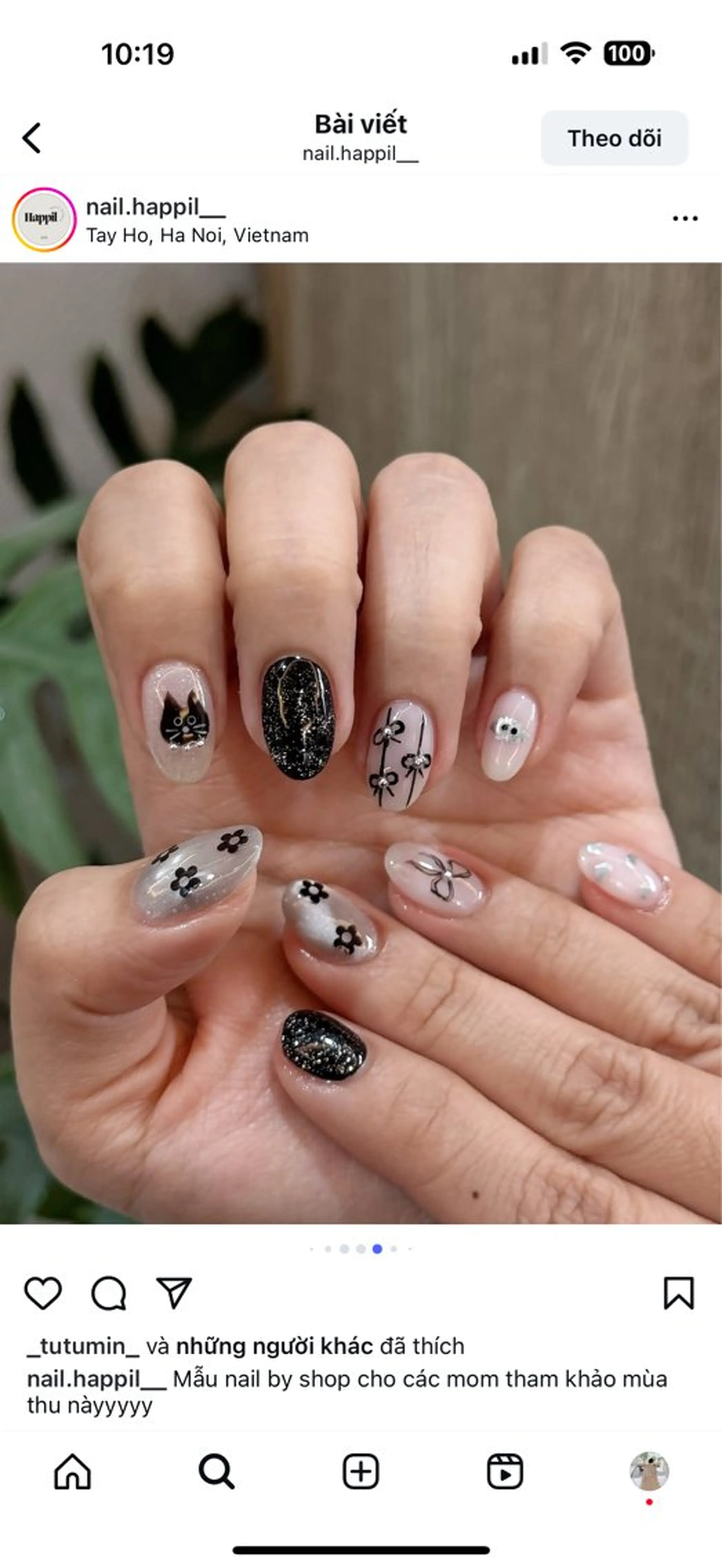 ネイル アートネイル オーロラネイル ブルー チークネイル フットネイル ハンドネイル NAILS168 新大久保店のネイルデザイン