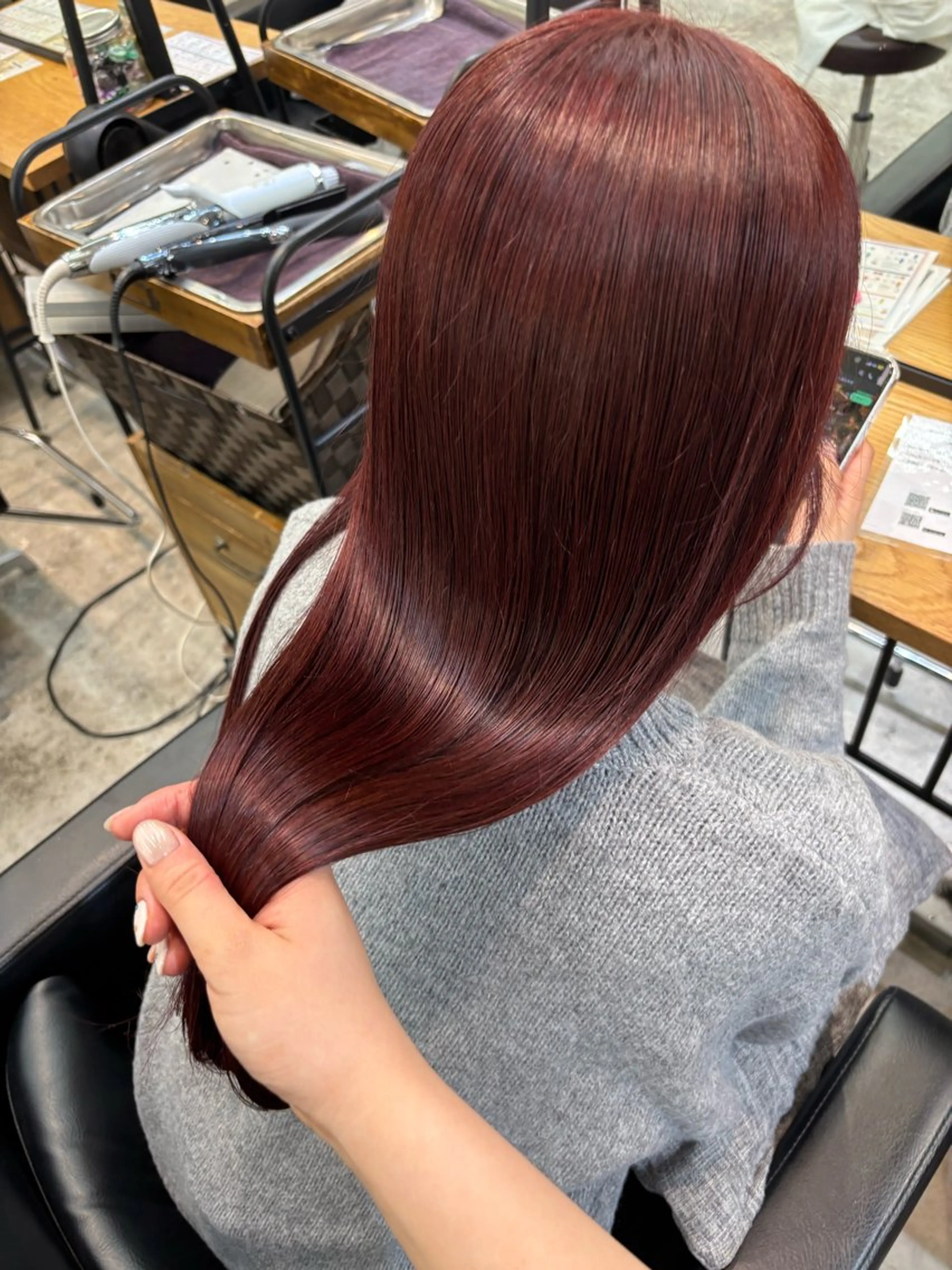 ロング トリートメント ヘアカラー トリートメント Belle 新宿店所属・🐰パーマモデル 募集中/ゆな🐰のヘアスタイル