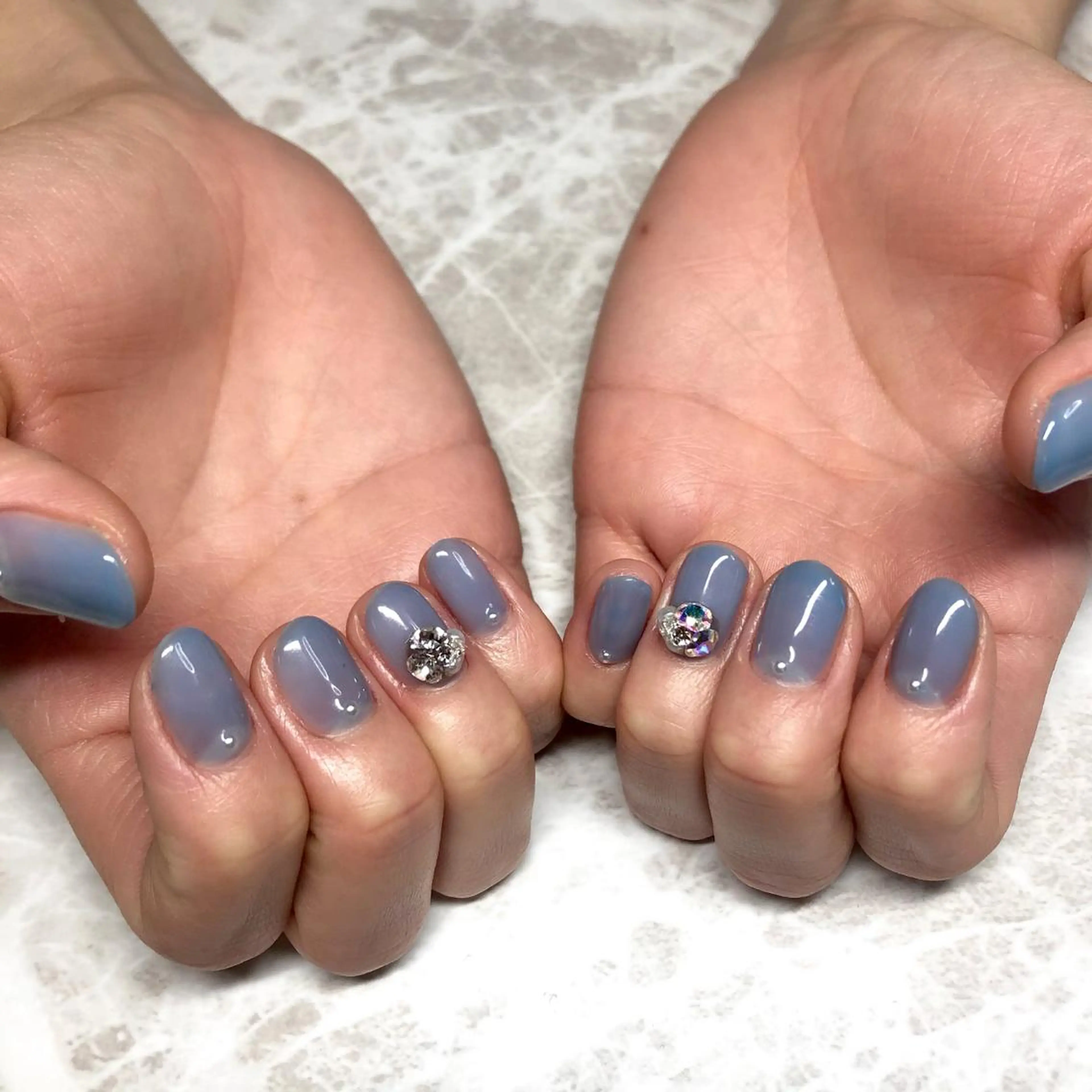 ネイル ブルー luana nailのネイルデザイン