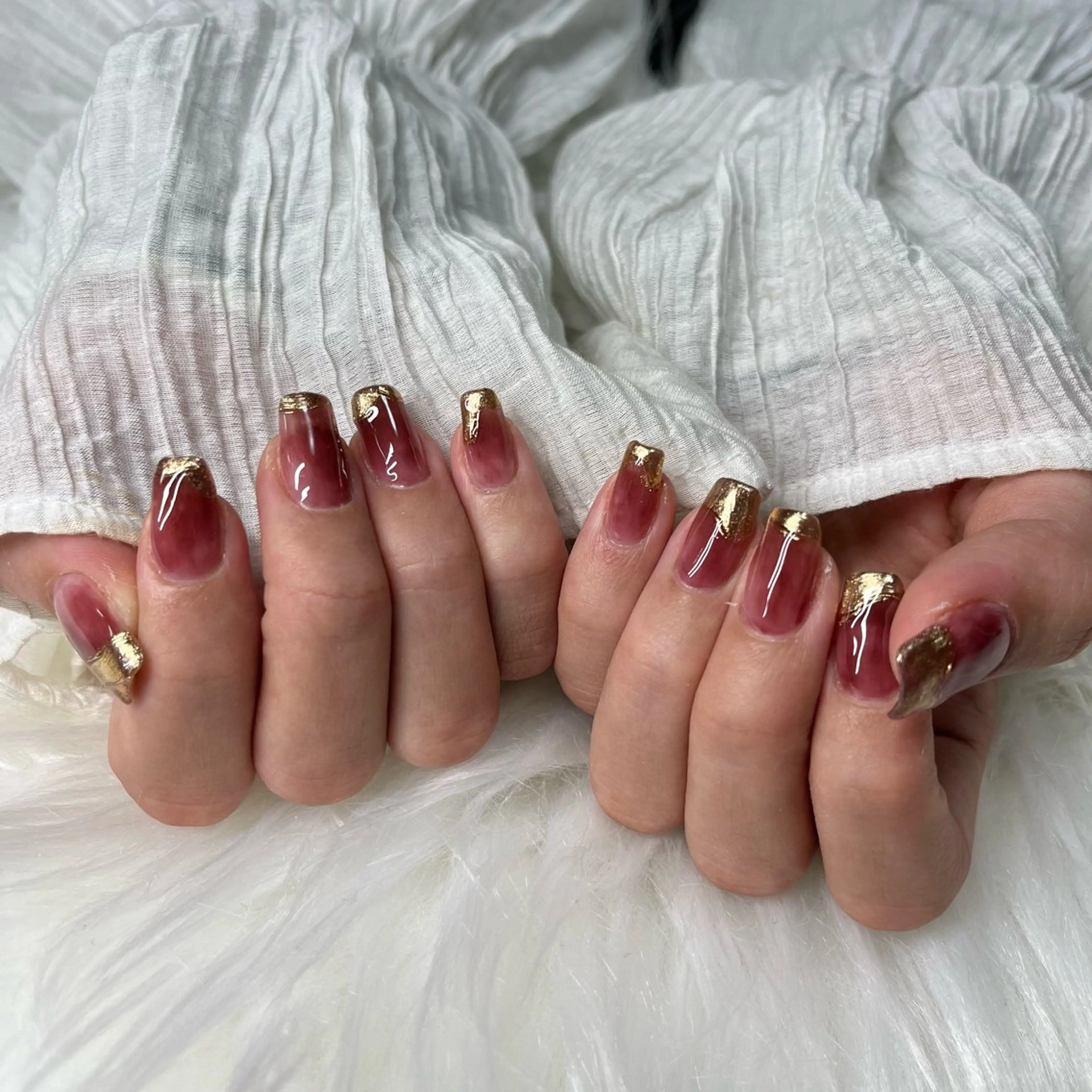 ネイル アートネイル キラキラネイル 韓国ネイル ラメ(グリッター) ロングネイル ハンドネイル 🐕‍🦺Yappy 💗A-tanのネイルデザイン