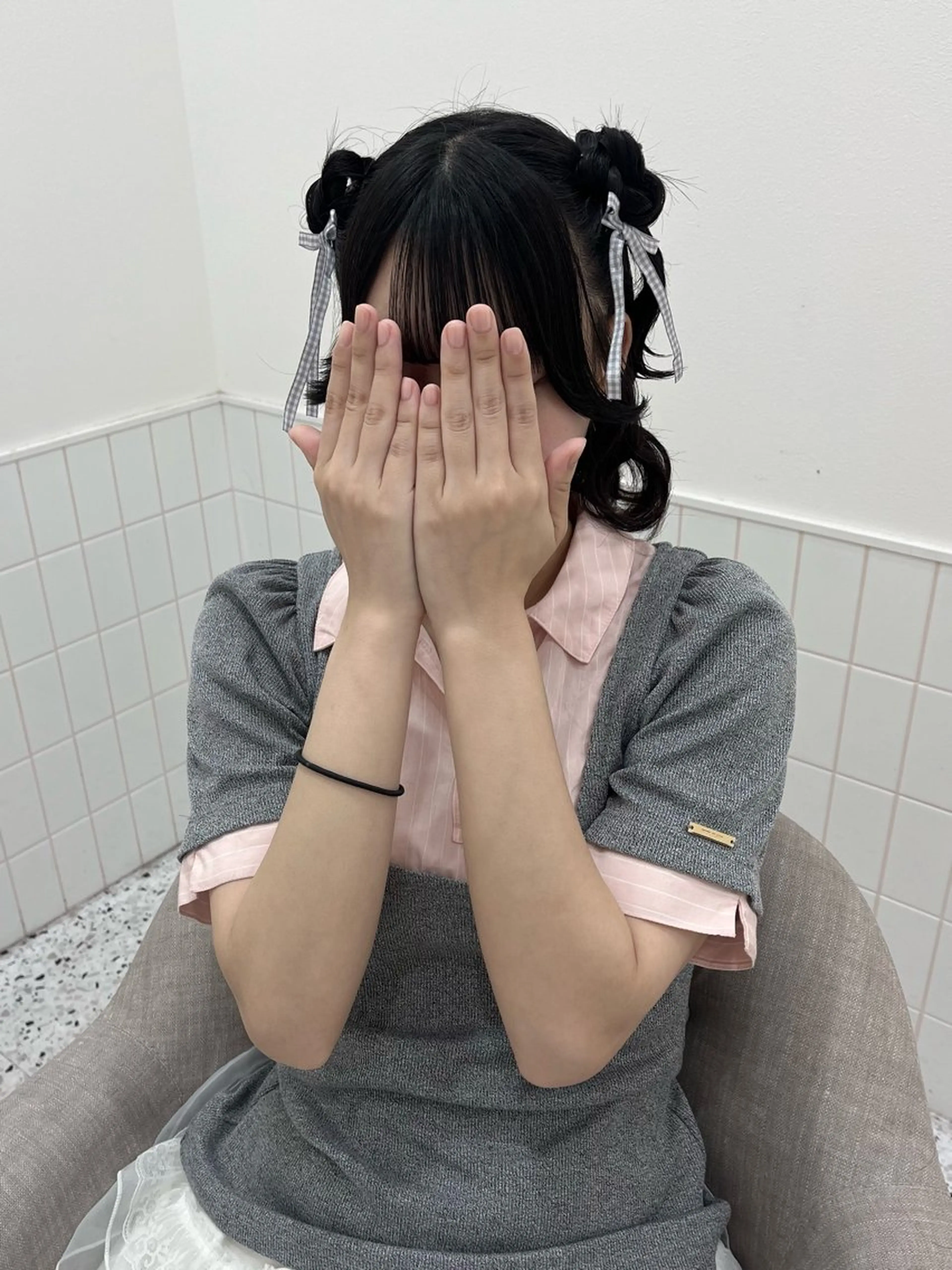 セミロング ヘアアレンジ 新井 凪のヘアスタイル