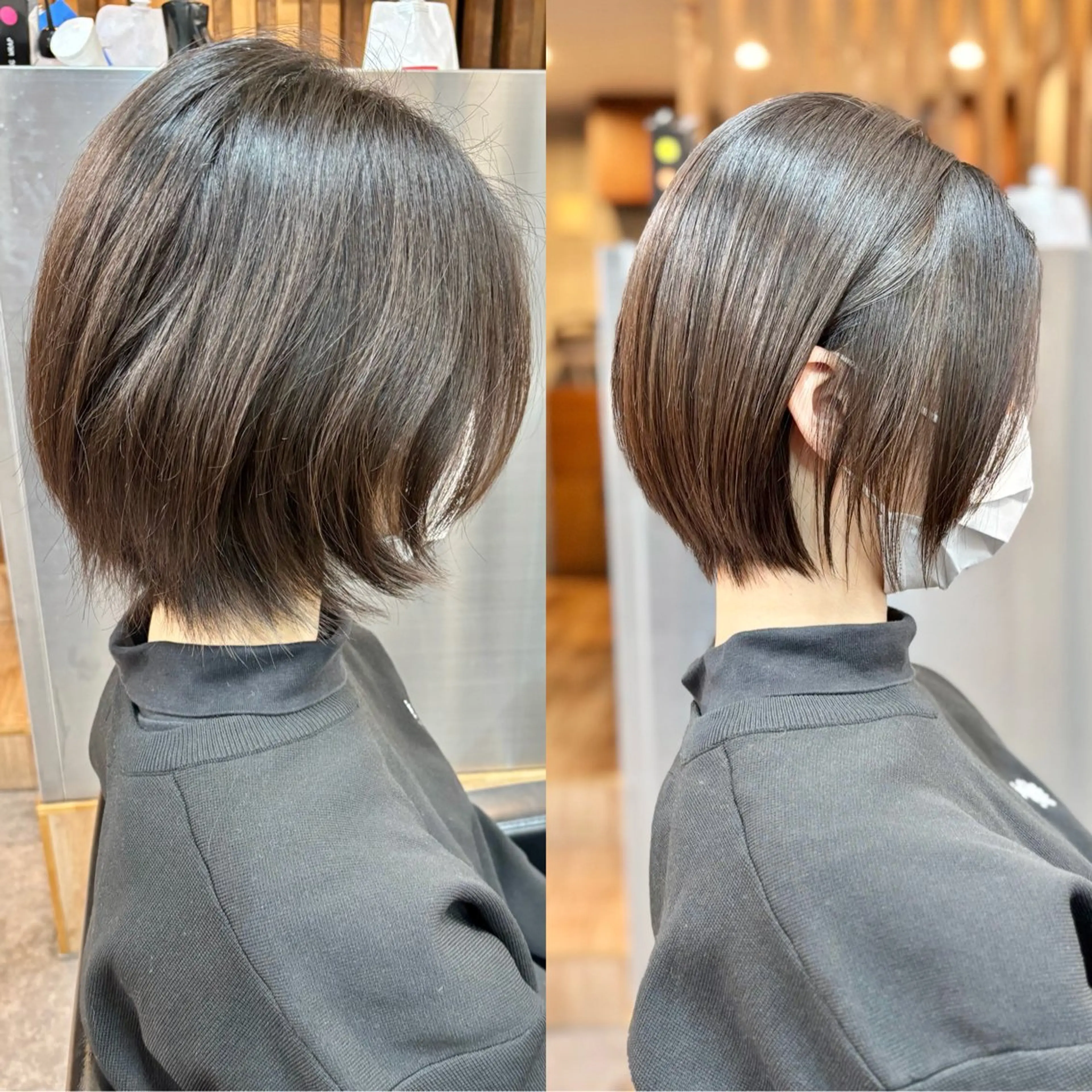 ショート パーマ カット 縮毛矯正 トリートメント ショートボブ縮毛矯正 髪質改善のプロ山道潤のヘアスタイル