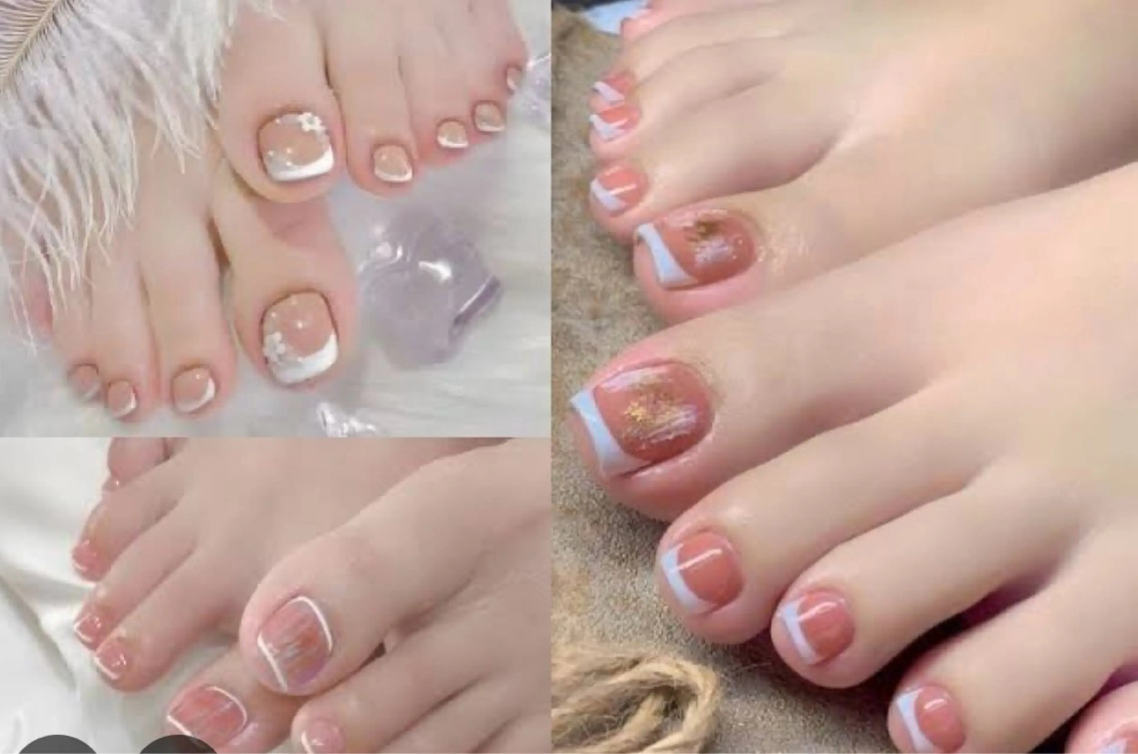 ネイル ボルドー ブラウン チークネイル フットネイル フレンチネイル フットネイル チェリネイルサロン 霞ヶ関のネイルデザイン