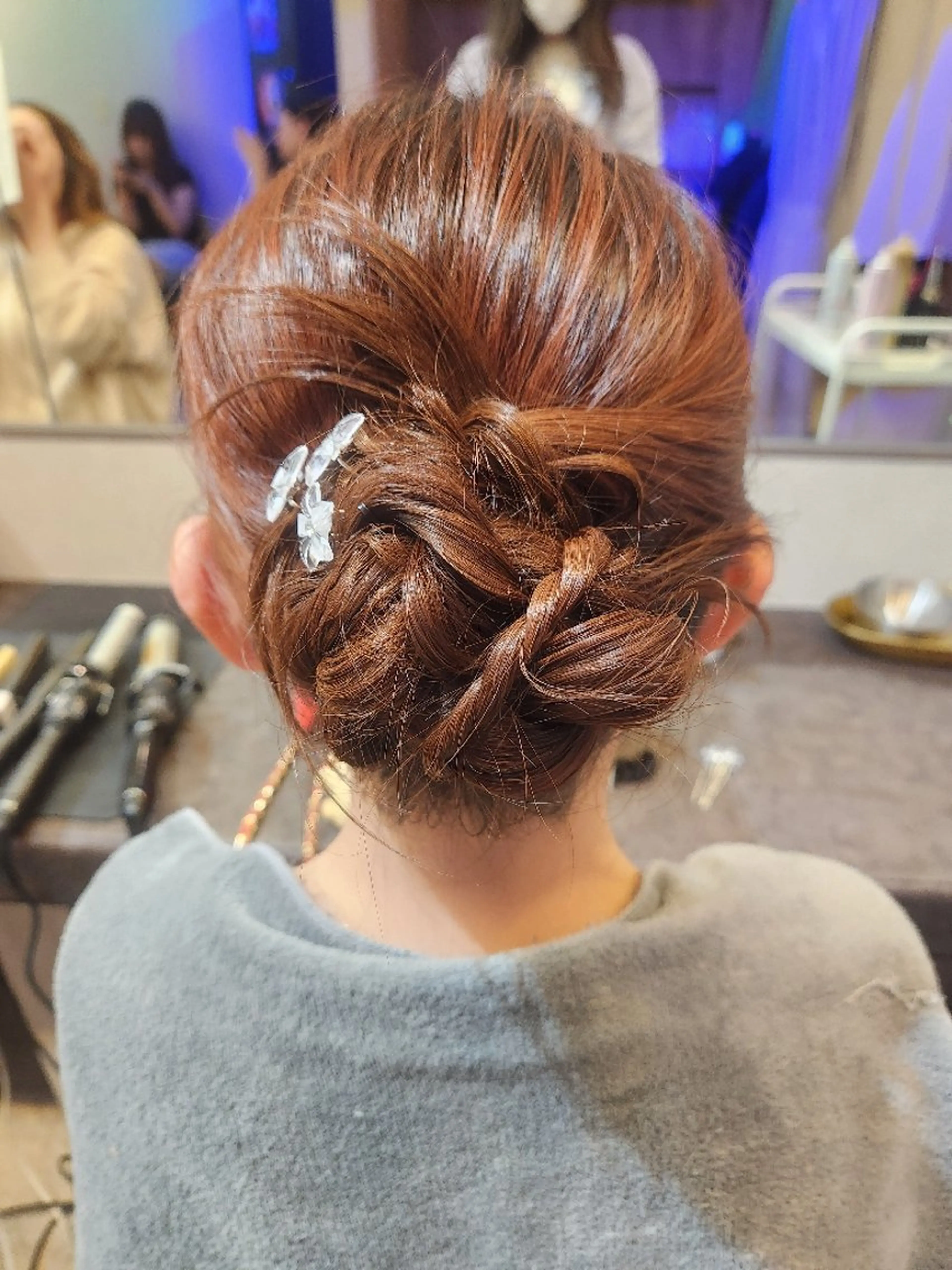 ミディアム ヘアアレンジ ヘアセット サロンソレイユ(マツ エク/ヘアセット)のヘアスタイル