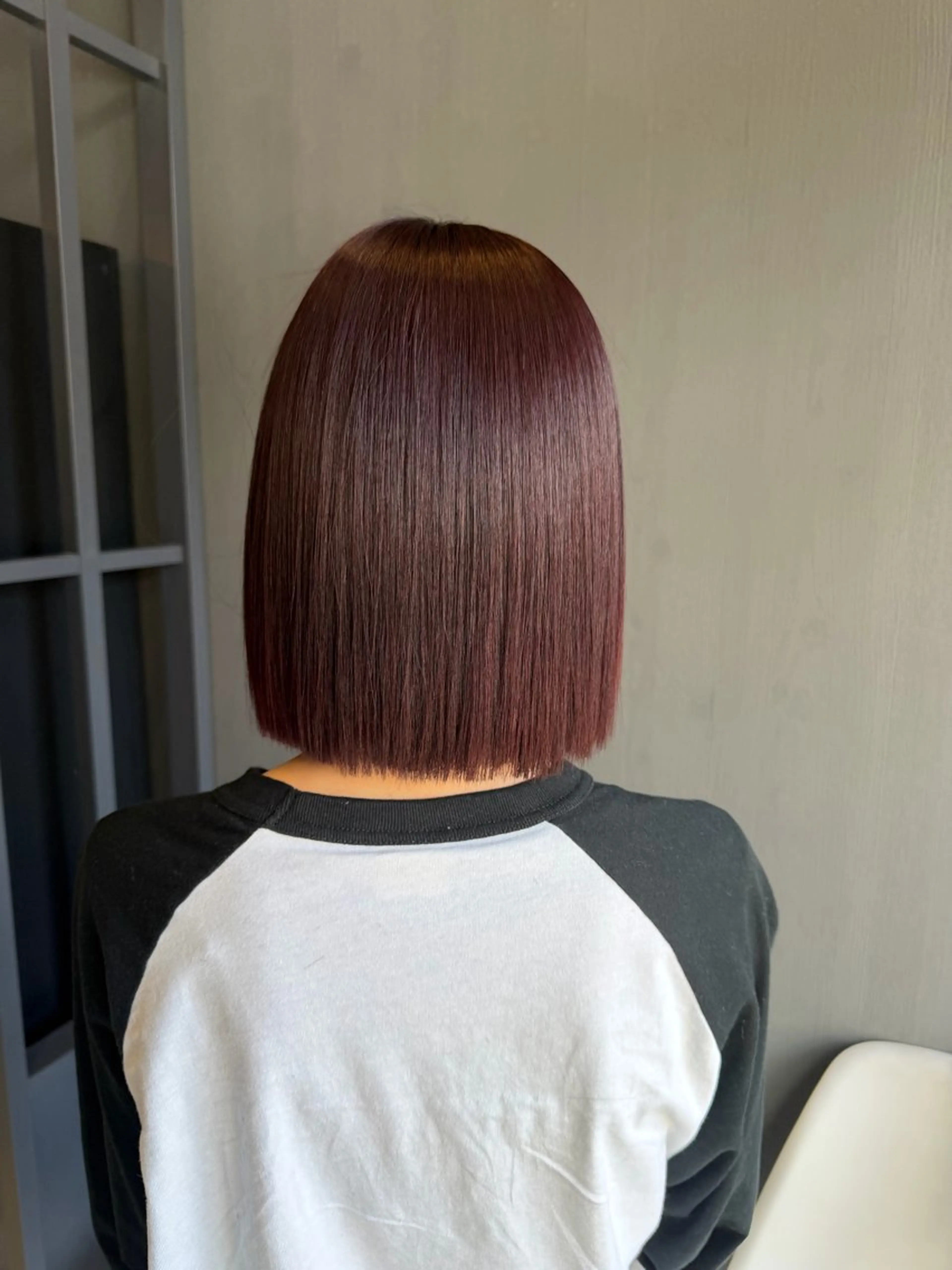 ショート 縮毛矯正 トリートメント ヘアカラー トリートメント ayumi / 郡山/暖色カラーのヘアスタイル