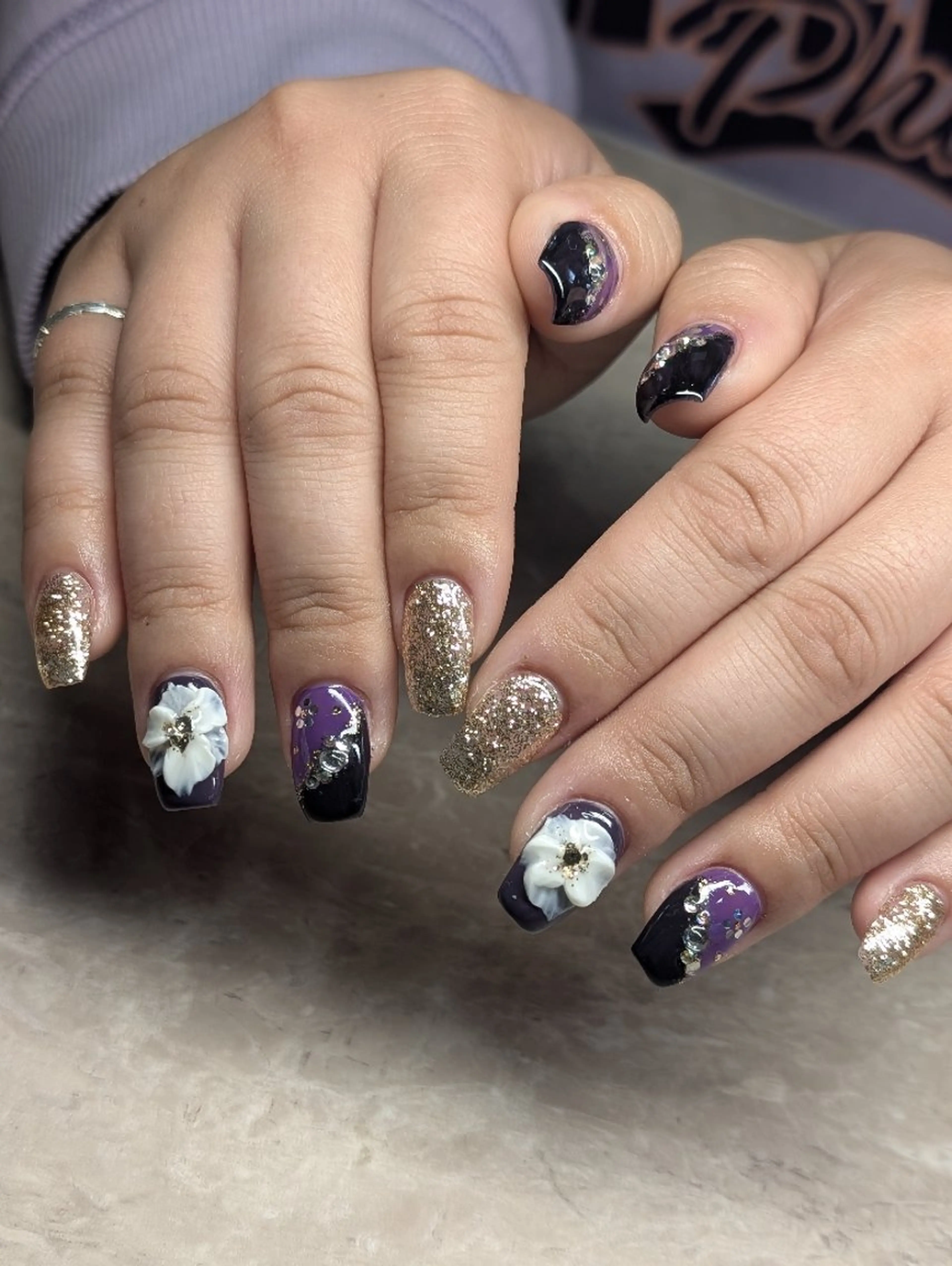ネイル 長さ出し ゴージャス 8andyu nail♡のネイルデザイン