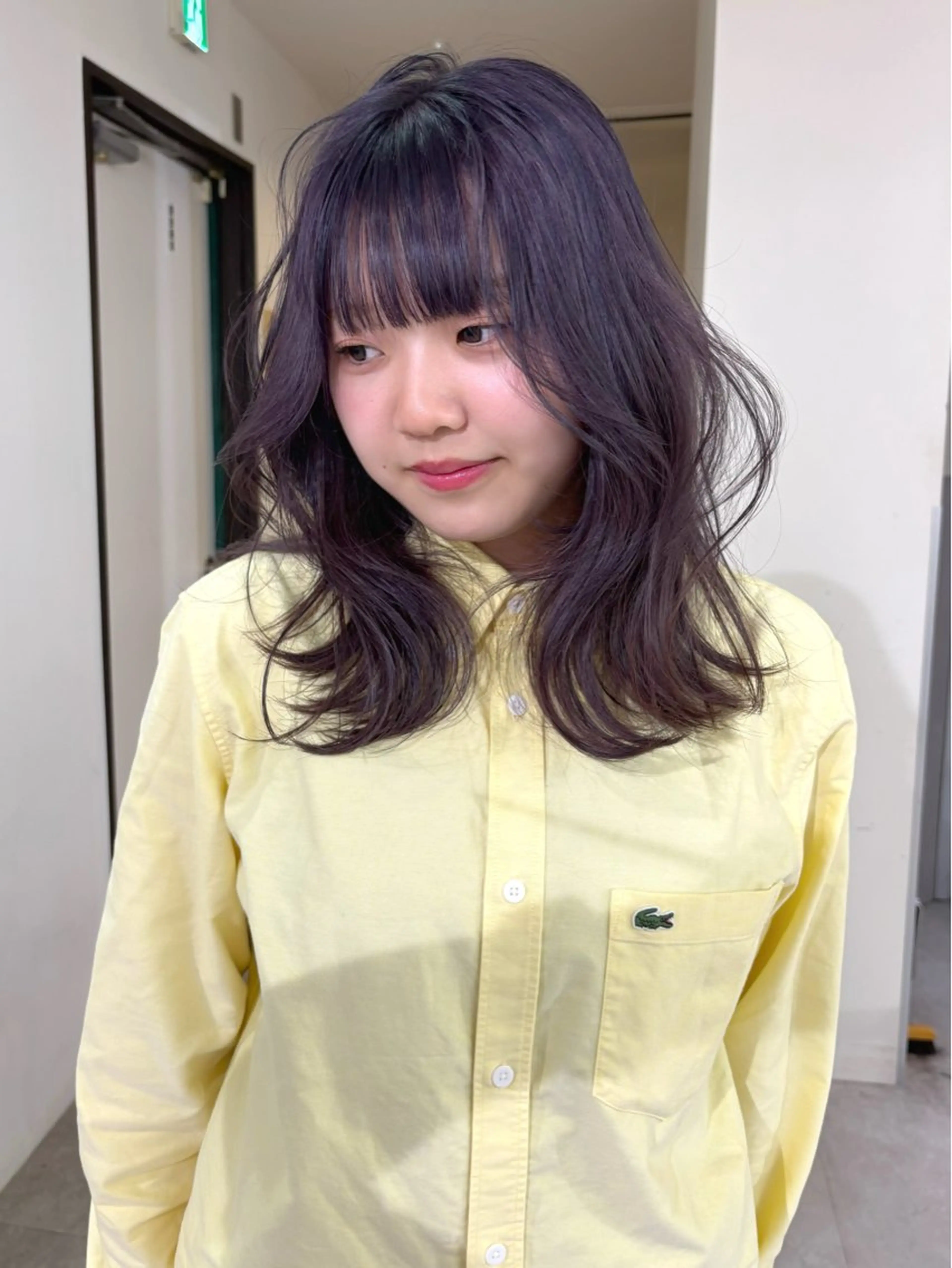 セミロング カラー ベージュカラー ブリーチ 透明感カラー ヘアカラー mizuki/ピンク ベージュ.レイヤーのヘアスタイル