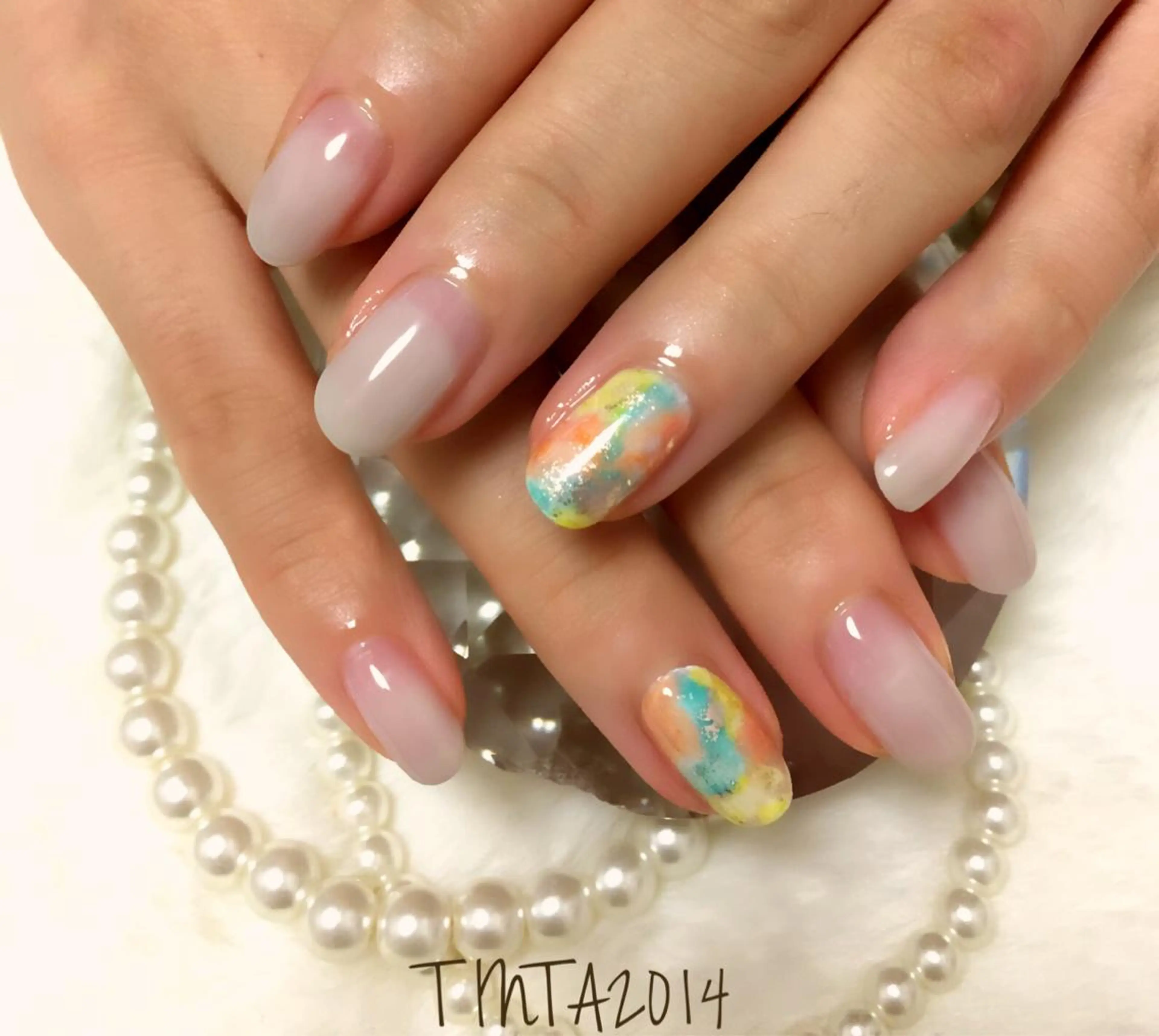 ネイル シンプルネイル ネイルサロン ティンタ所属・馬場 典子のネイルデザイン