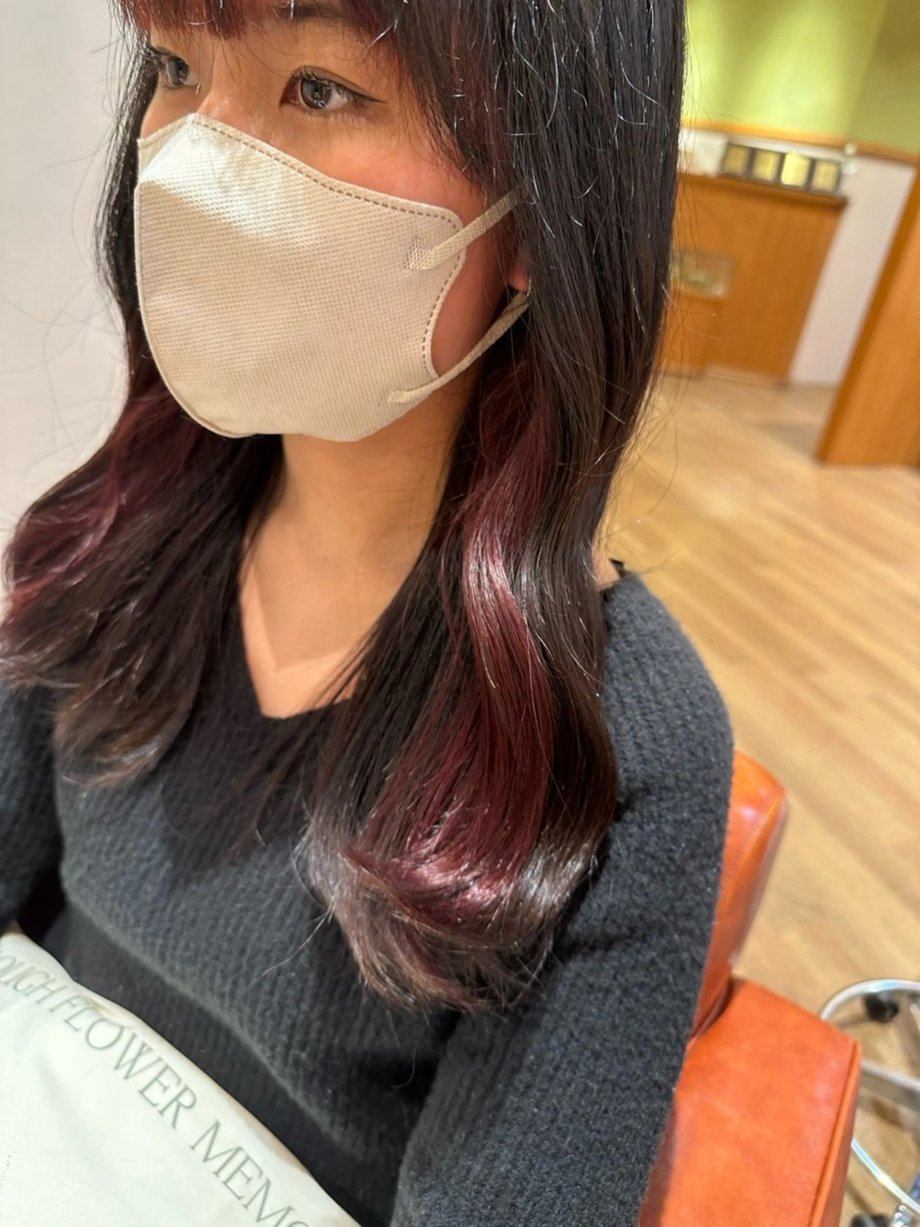 カラー ブリーチ レッドカラー Lita所属・Lita MIRI🌱のヘアスタイル