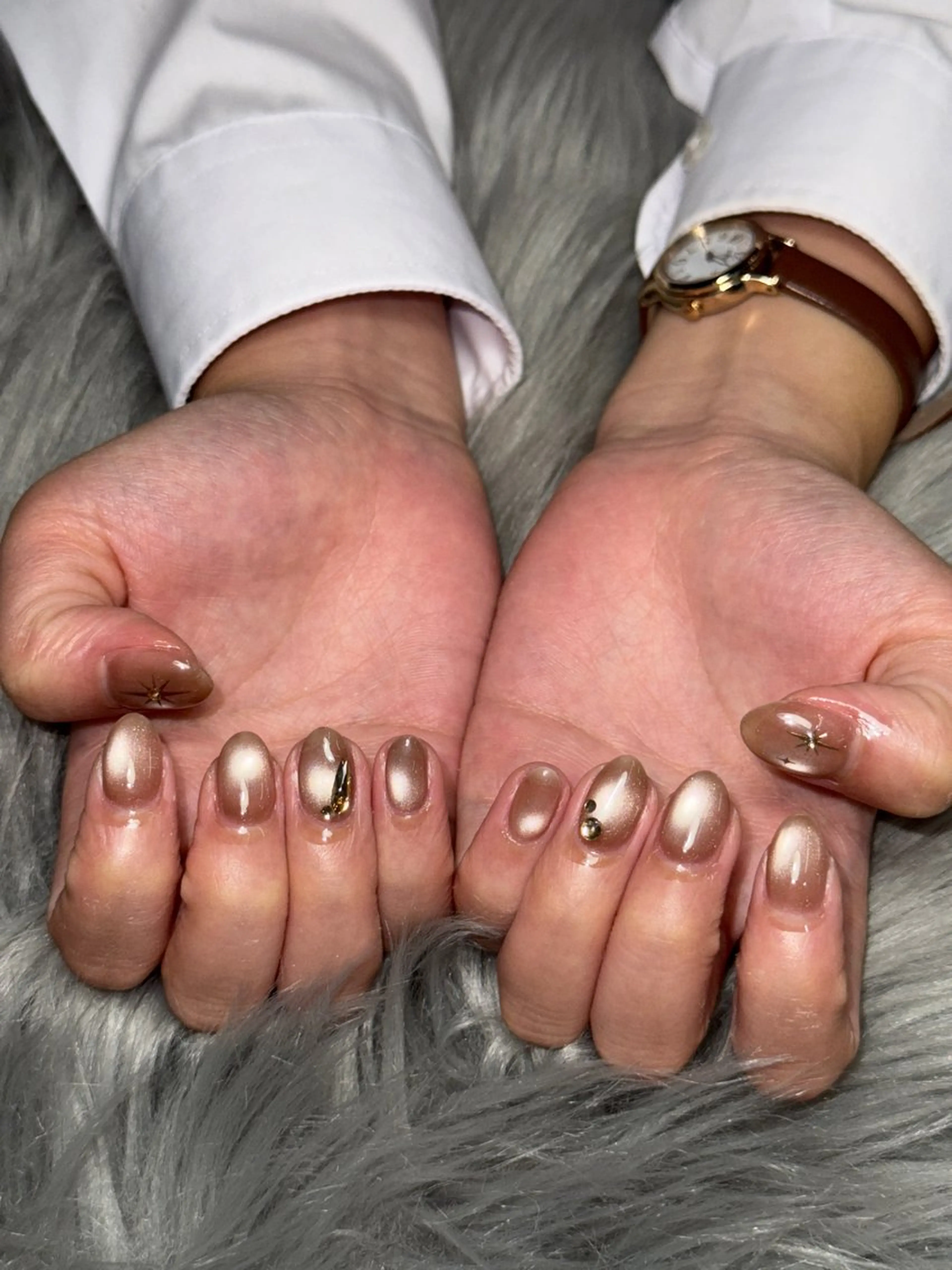 ネイル ハンドネイル Momoka 🍑🎀のネイルデザイン