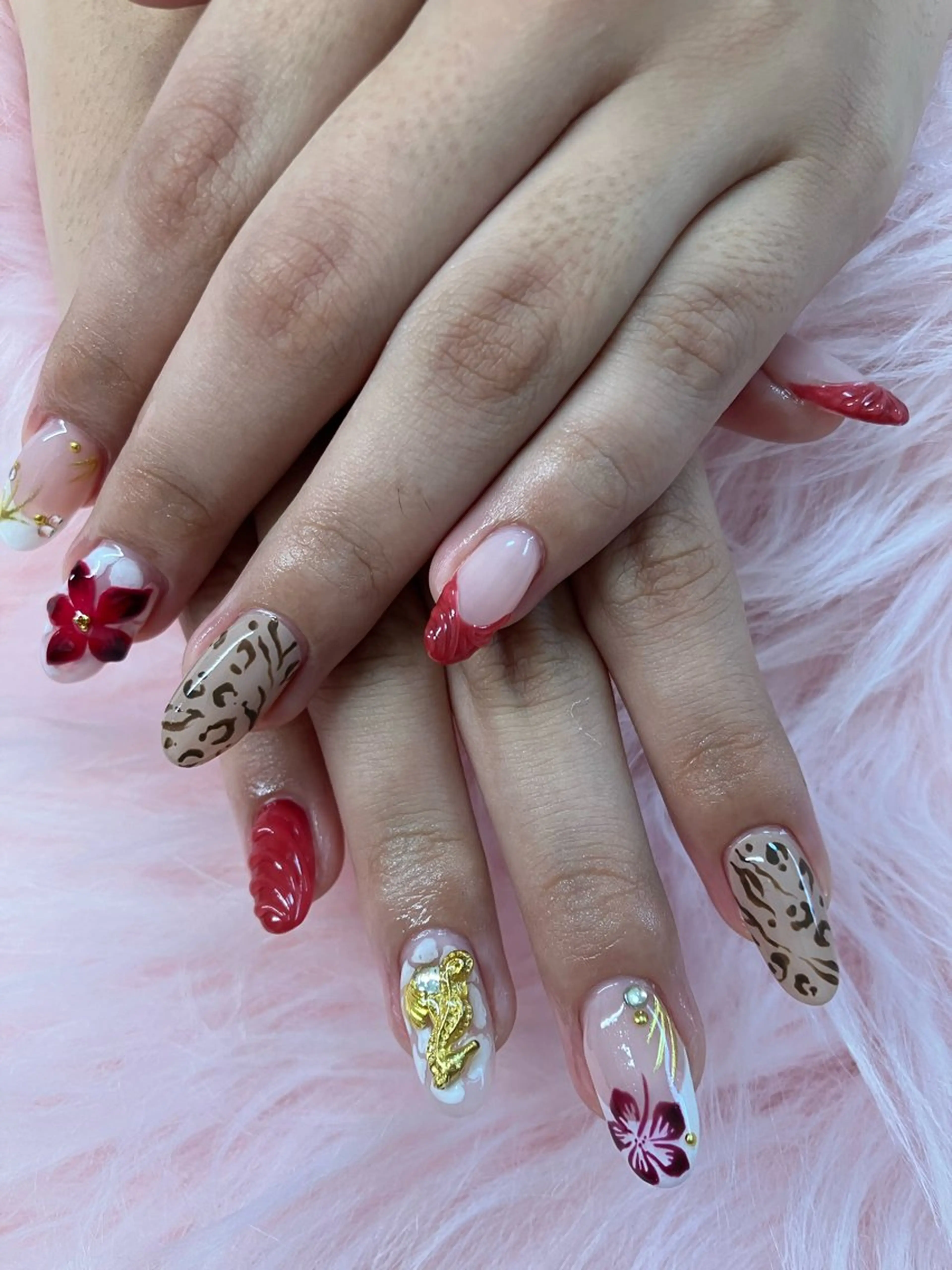 ネイル rukianail 新里のネイルデザイン