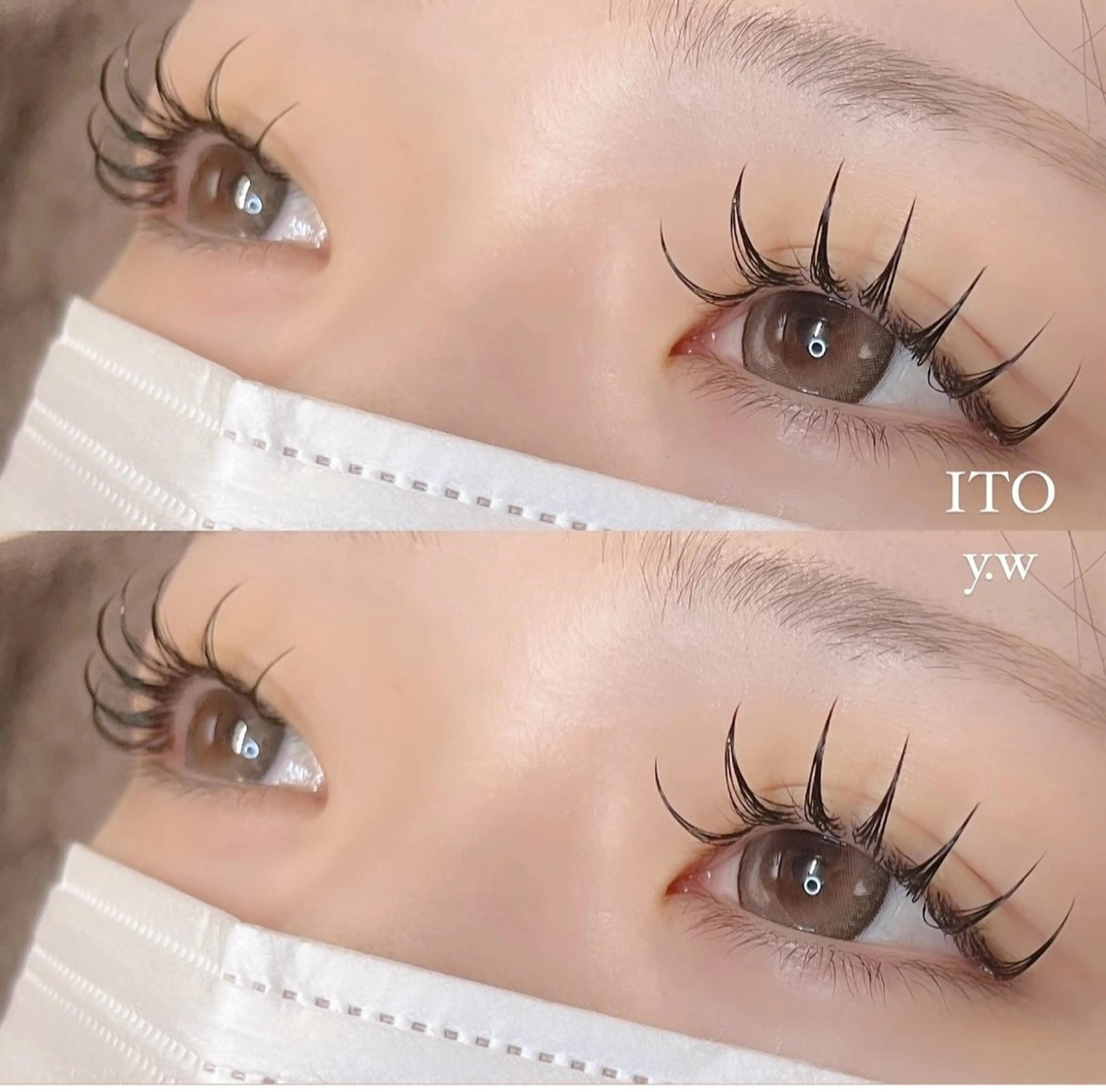 マツエク・マツパ マツエク ITO  渡邉柚花 /束感/眉毛のマツエク・マツパデザイン