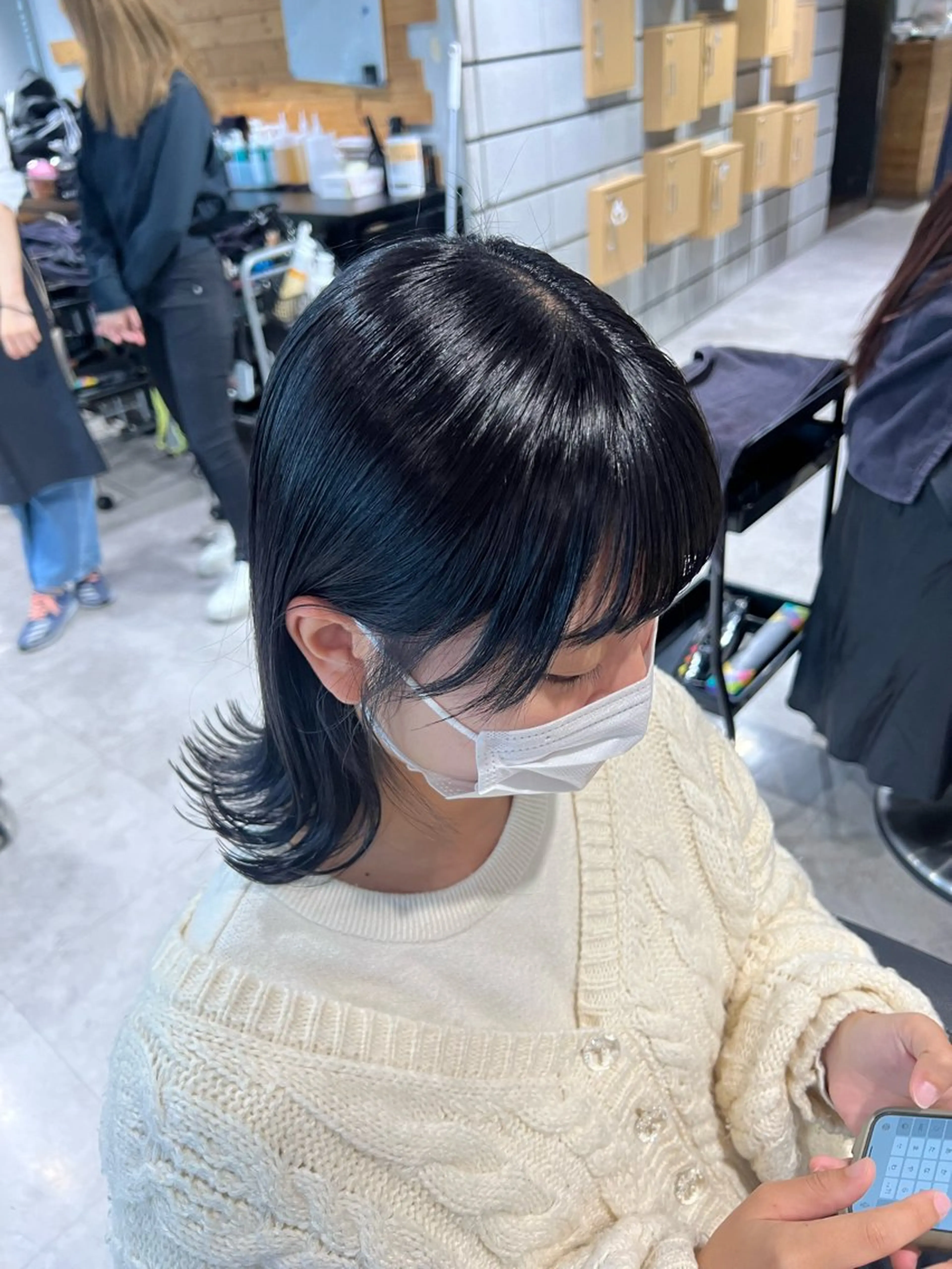 ミディアム ヘアカラー トリートメント NANAMI🩵 大人可愛い韓国ヘアのヘアスタイル