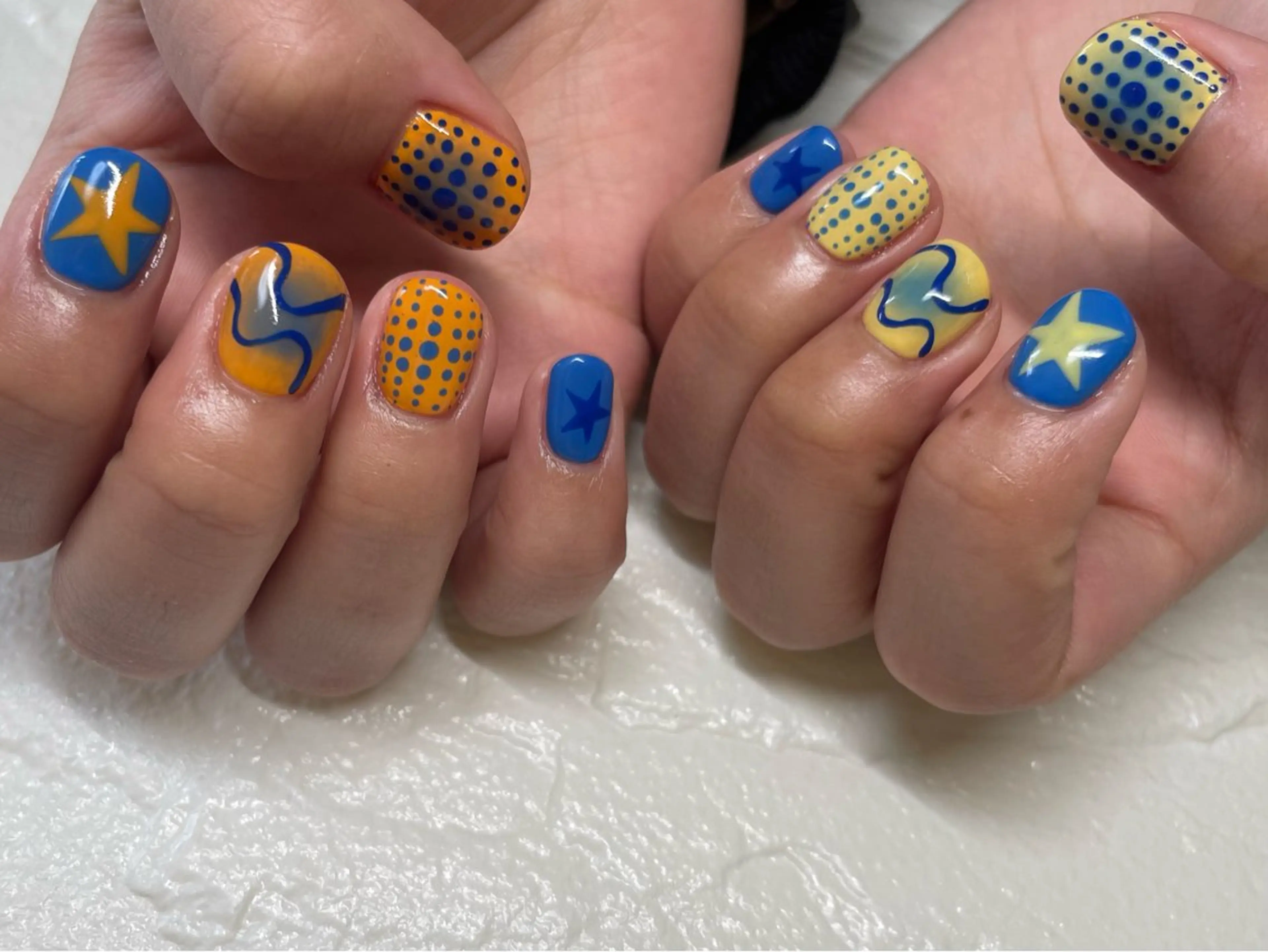 ネイル ハンドネイル Nail Blue512所属・Nailist MINORIのネイルデザイン