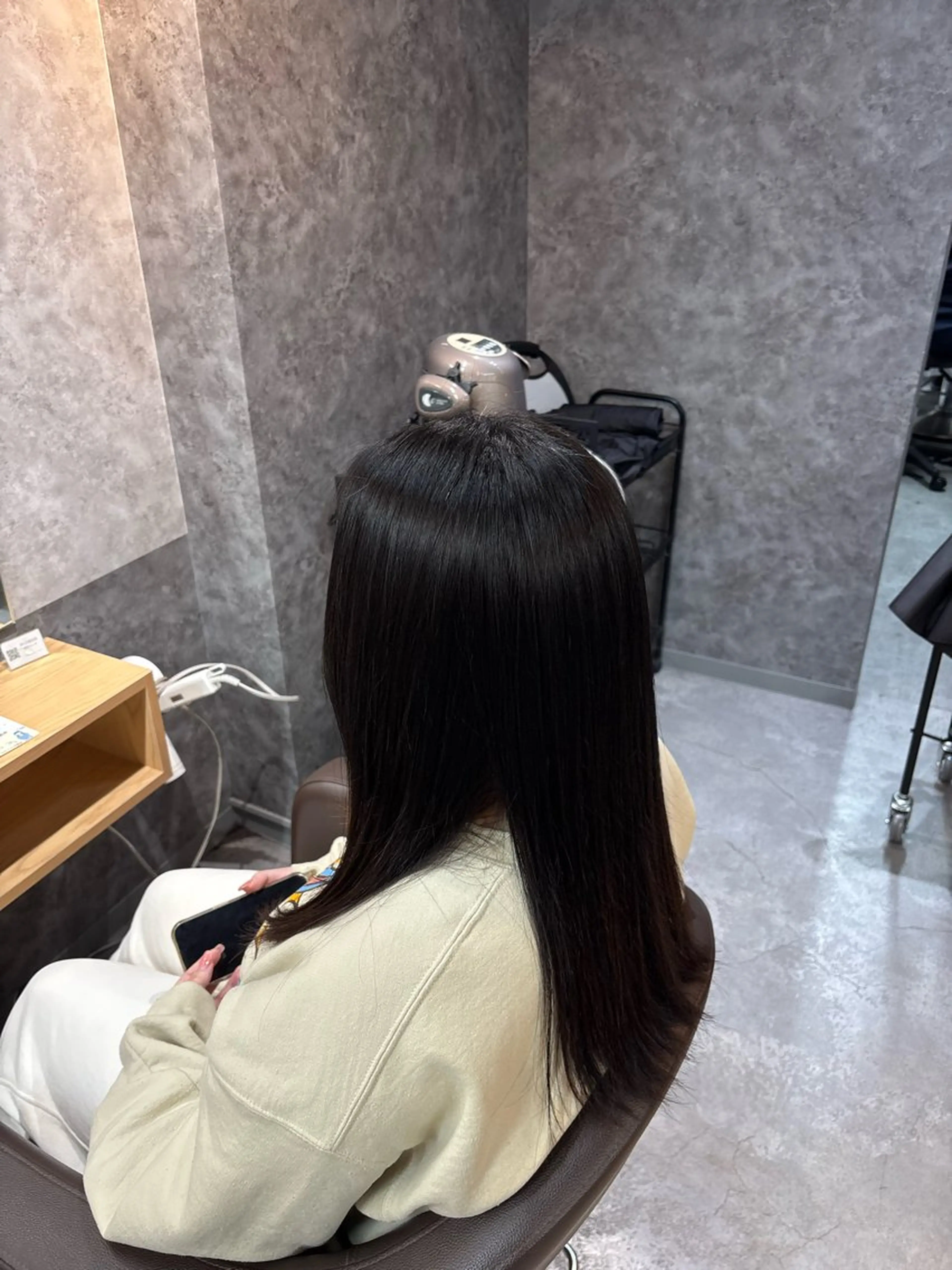 ロング 縮毛矯正 ハセガワ/縮毛矯正 、メンズカットモデルのヘアスタイル