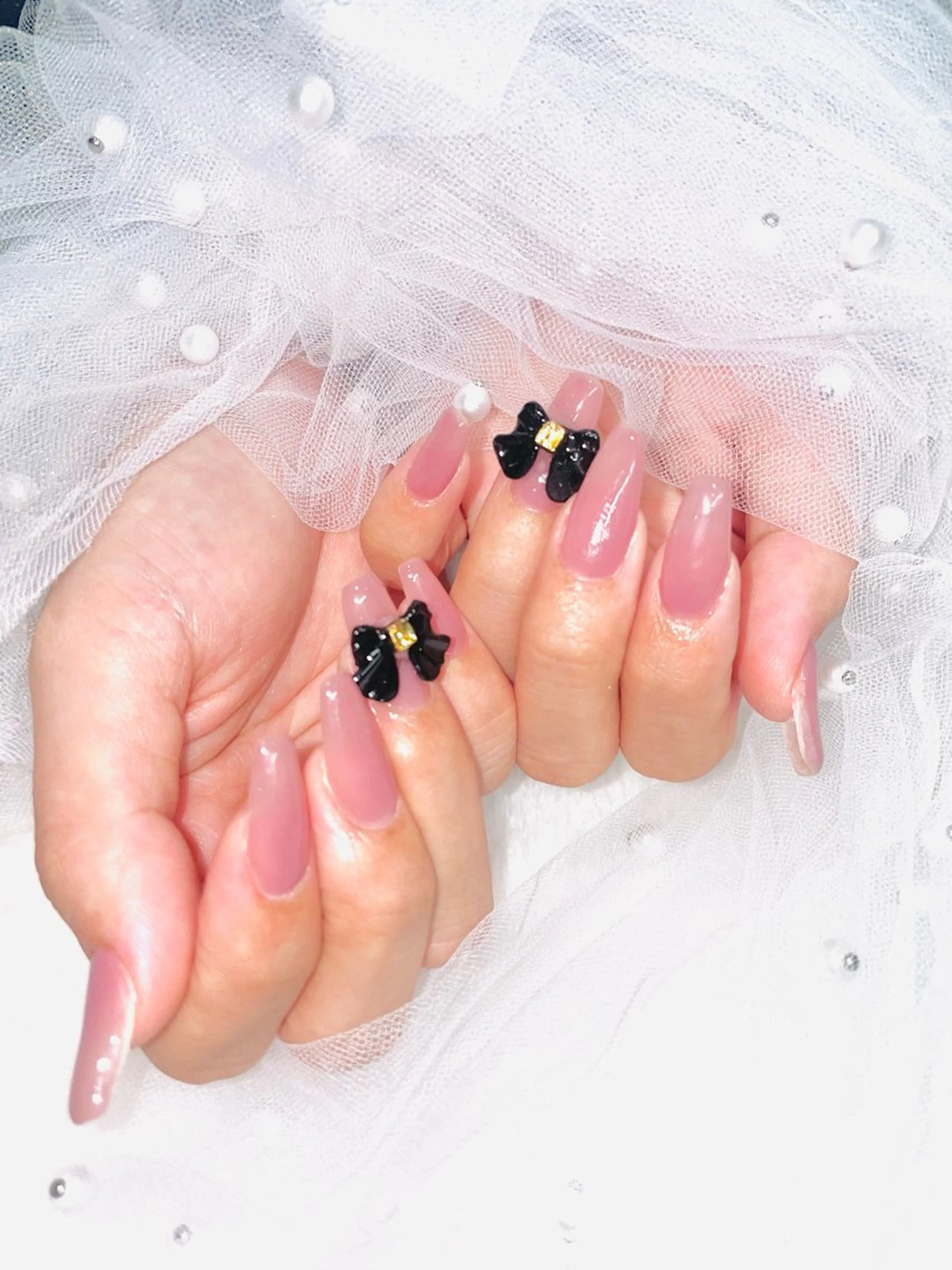 ネイル リボン I-nail Moeのネイルデザイン