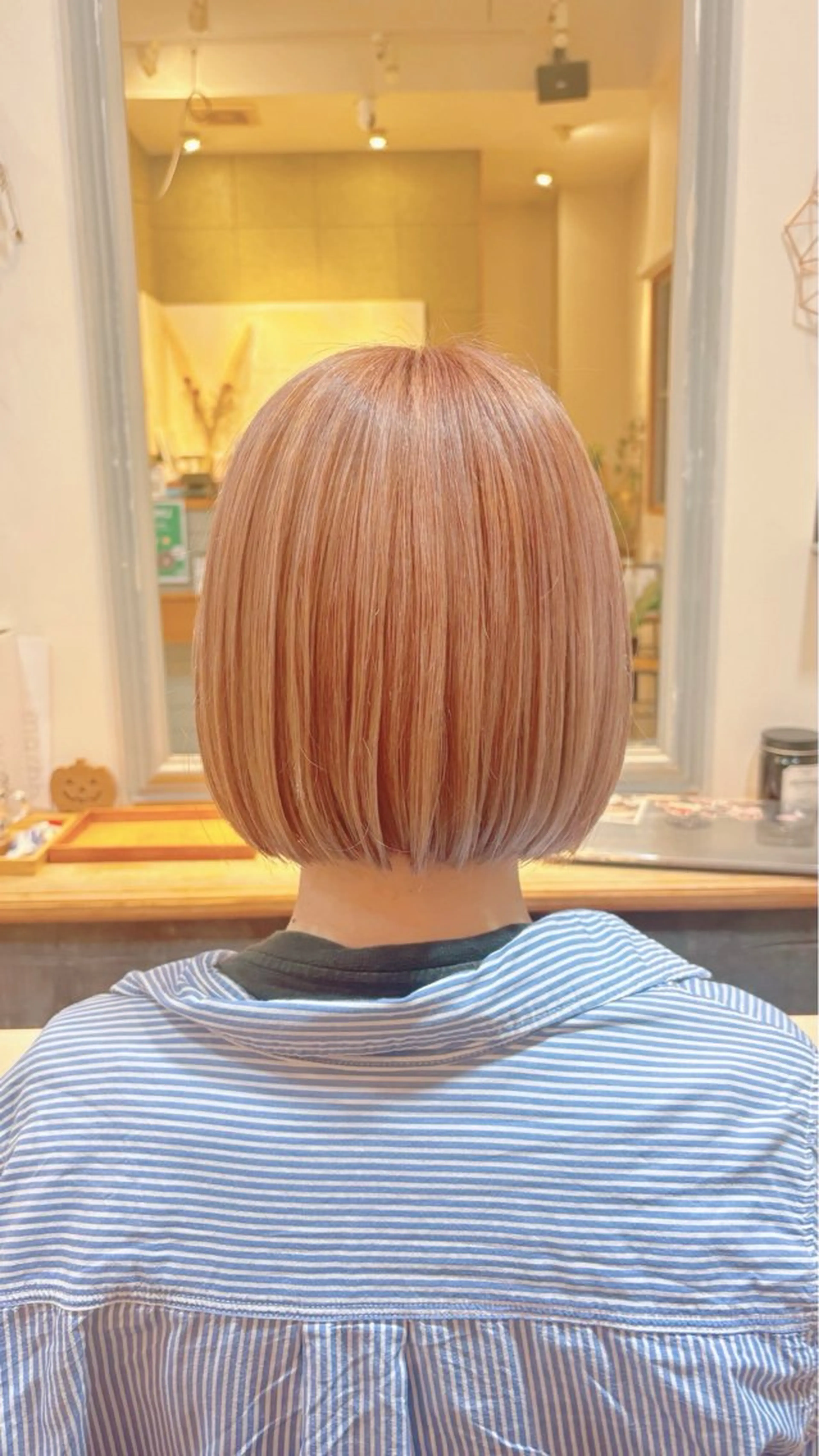 🍒高発色｡✧｡･ﾟダブルカラー(ケアブリーチ＋オンカラー)＋marbb(ミニモ学割)学生限定❕🫧の写真