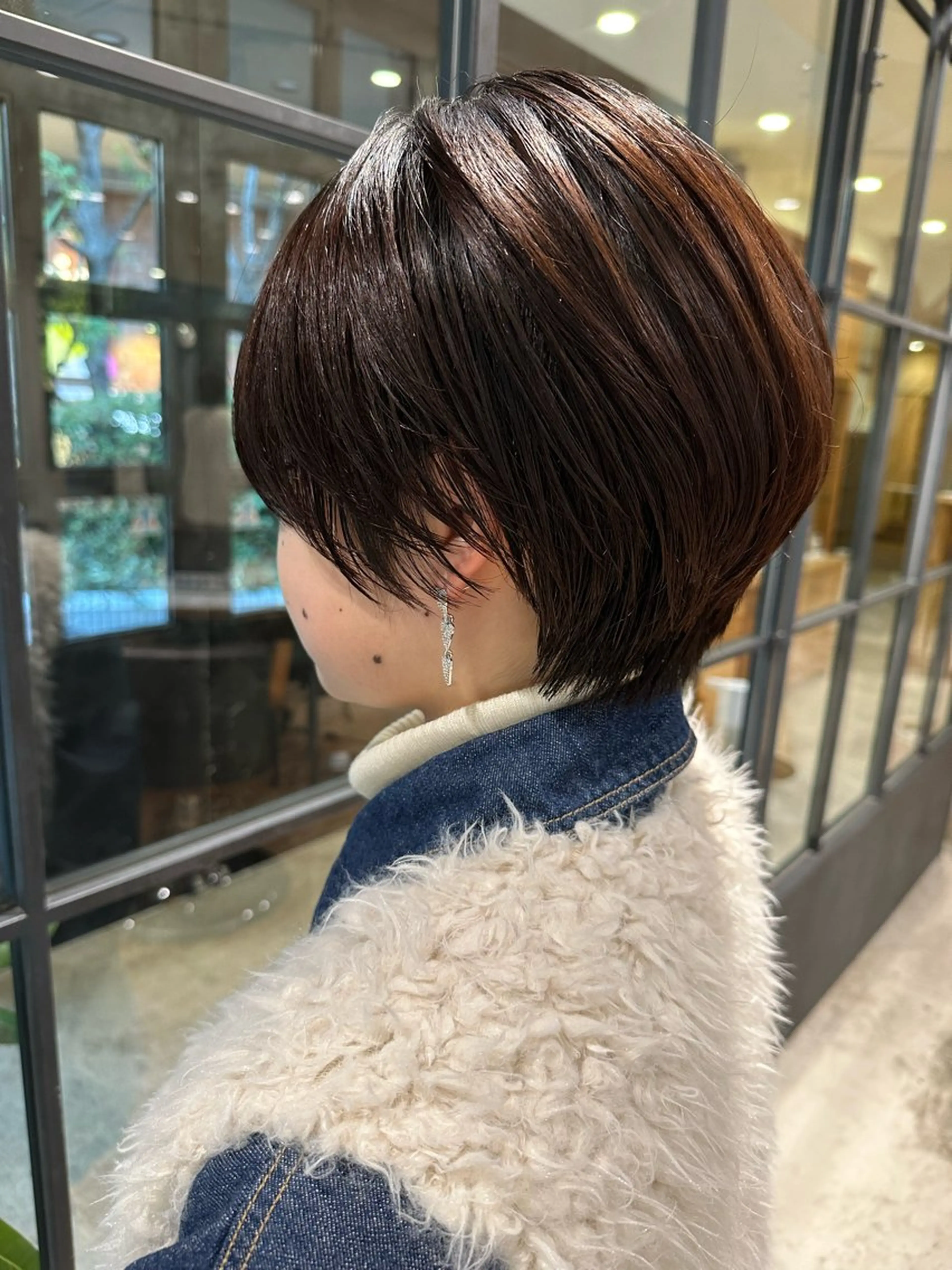 ショート カット 平野恵/透明感カラー ブリーチ/ボブのヘアスタイル