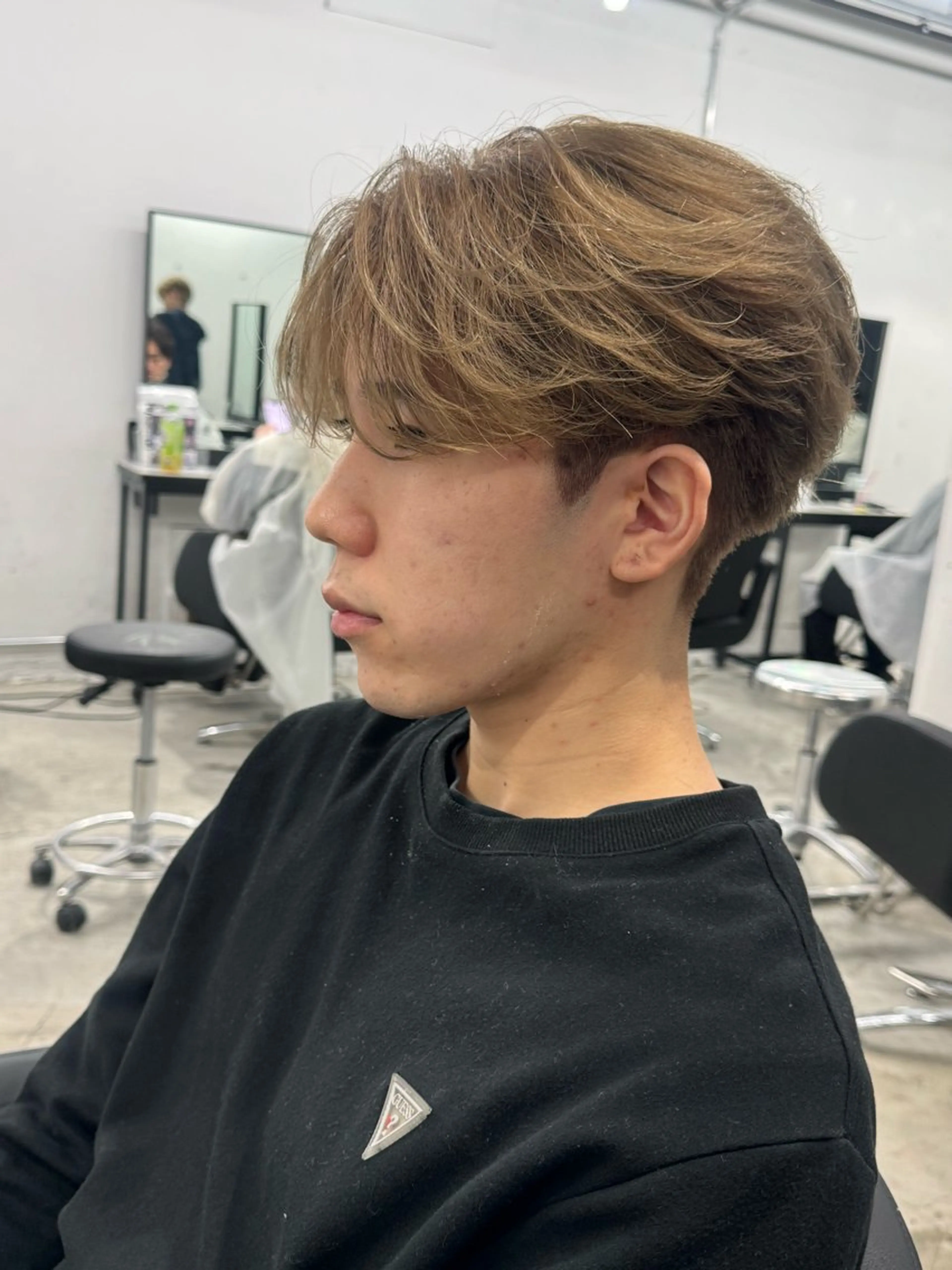 ショート カラー メンズ カット ヘアカラー トリートメント ヘアセット Pia/KIRIA /福岡美容室のヘアスタイル