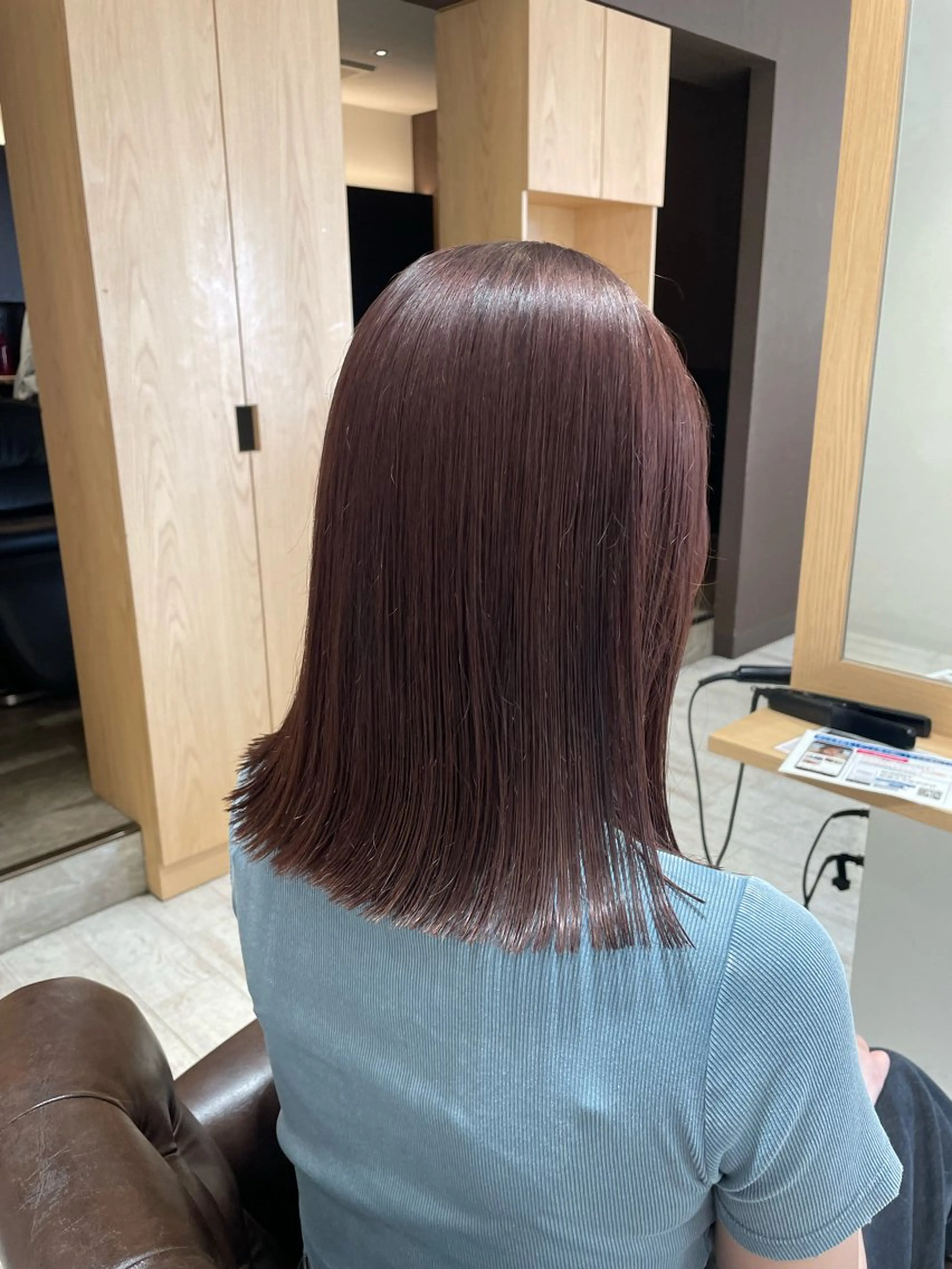 ミディアム 村田 奈月のヘアスタイル