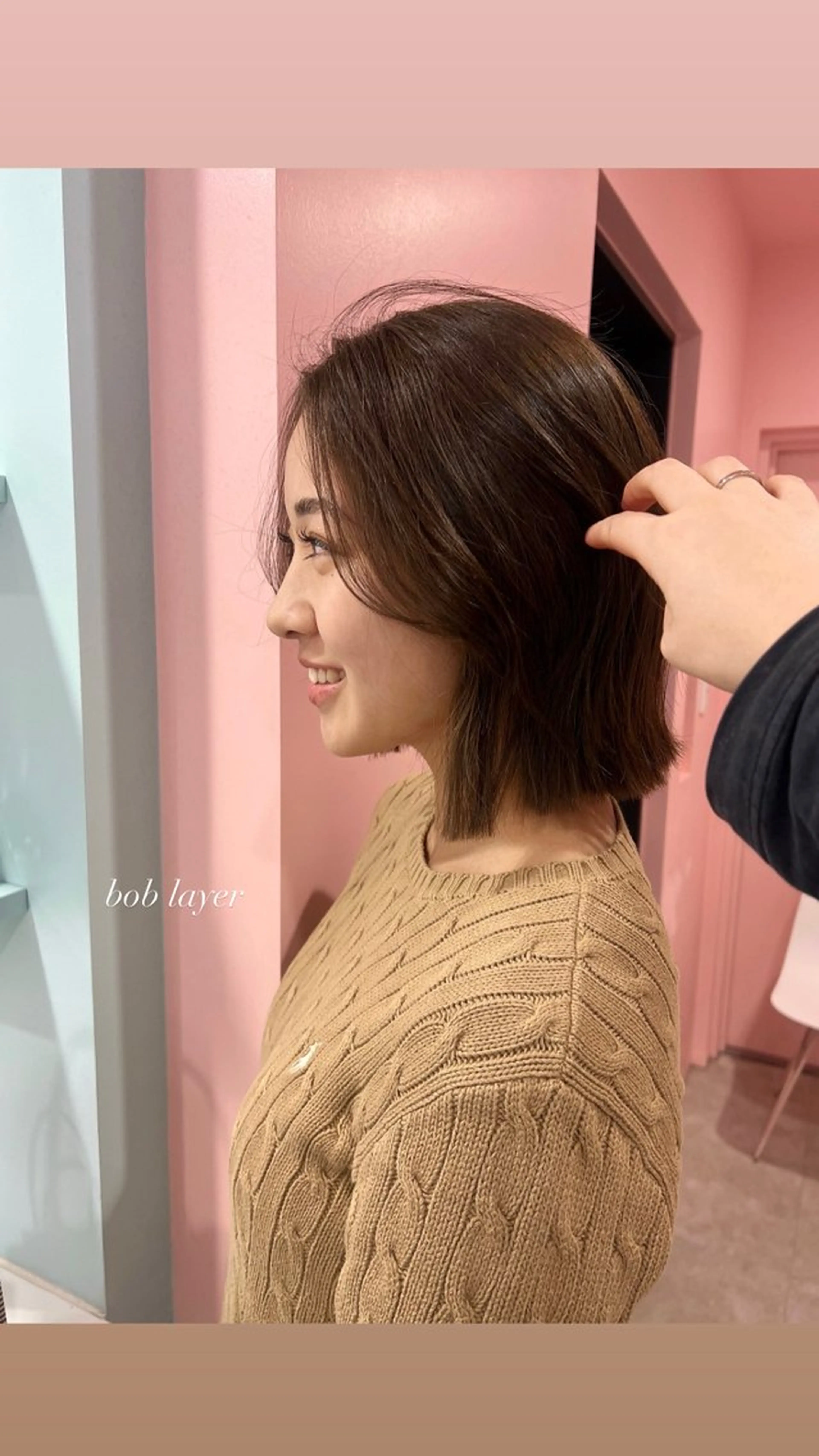 ミディアム カット ヘアカラー トリートメント 透明感ベージュ 🎀Sayaka🎀のヘアスタイル