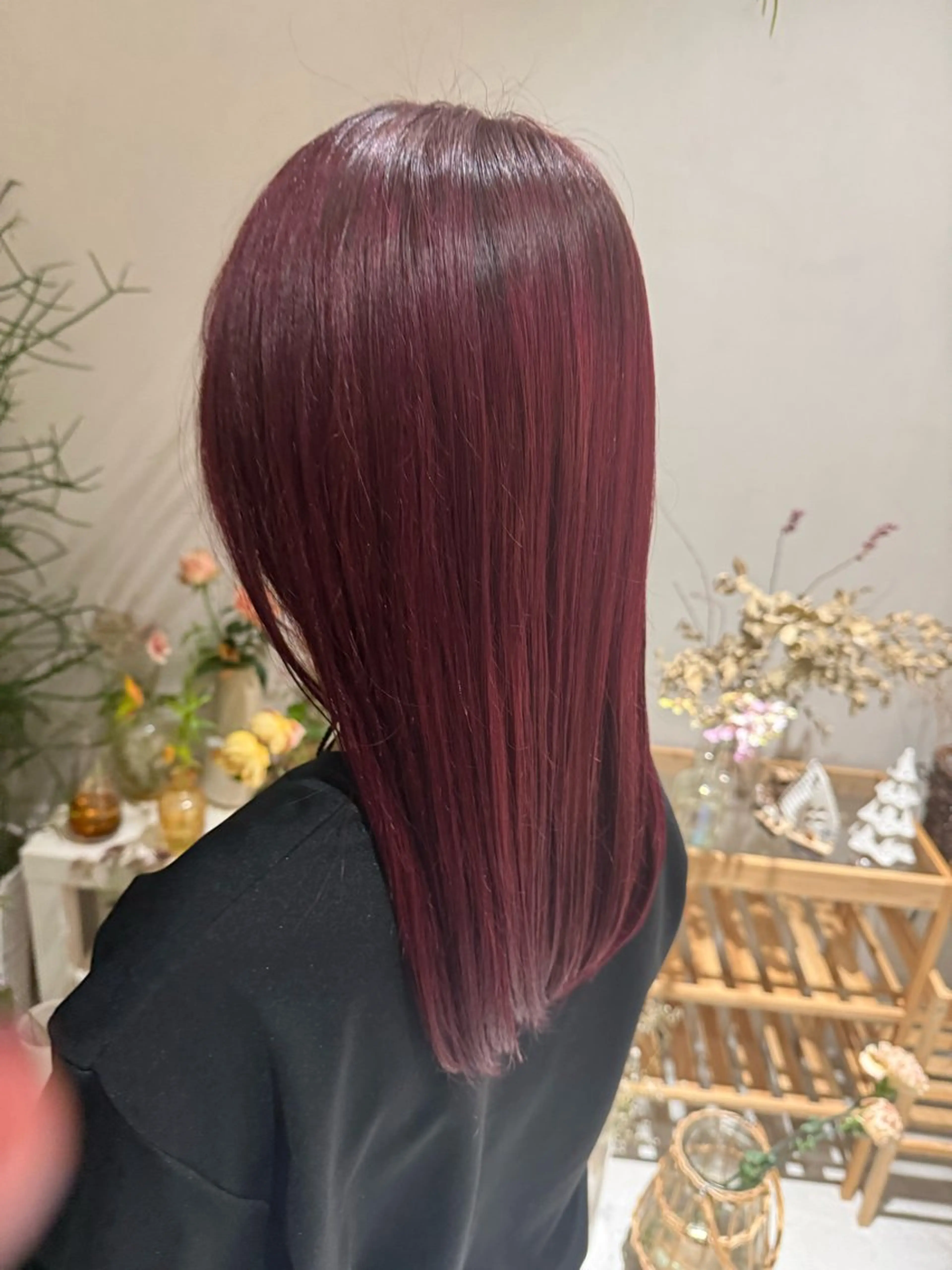 セミロング カラー 🎀花屋併設サロン 荘司まゆり🎀‪‪のヘアスタイル