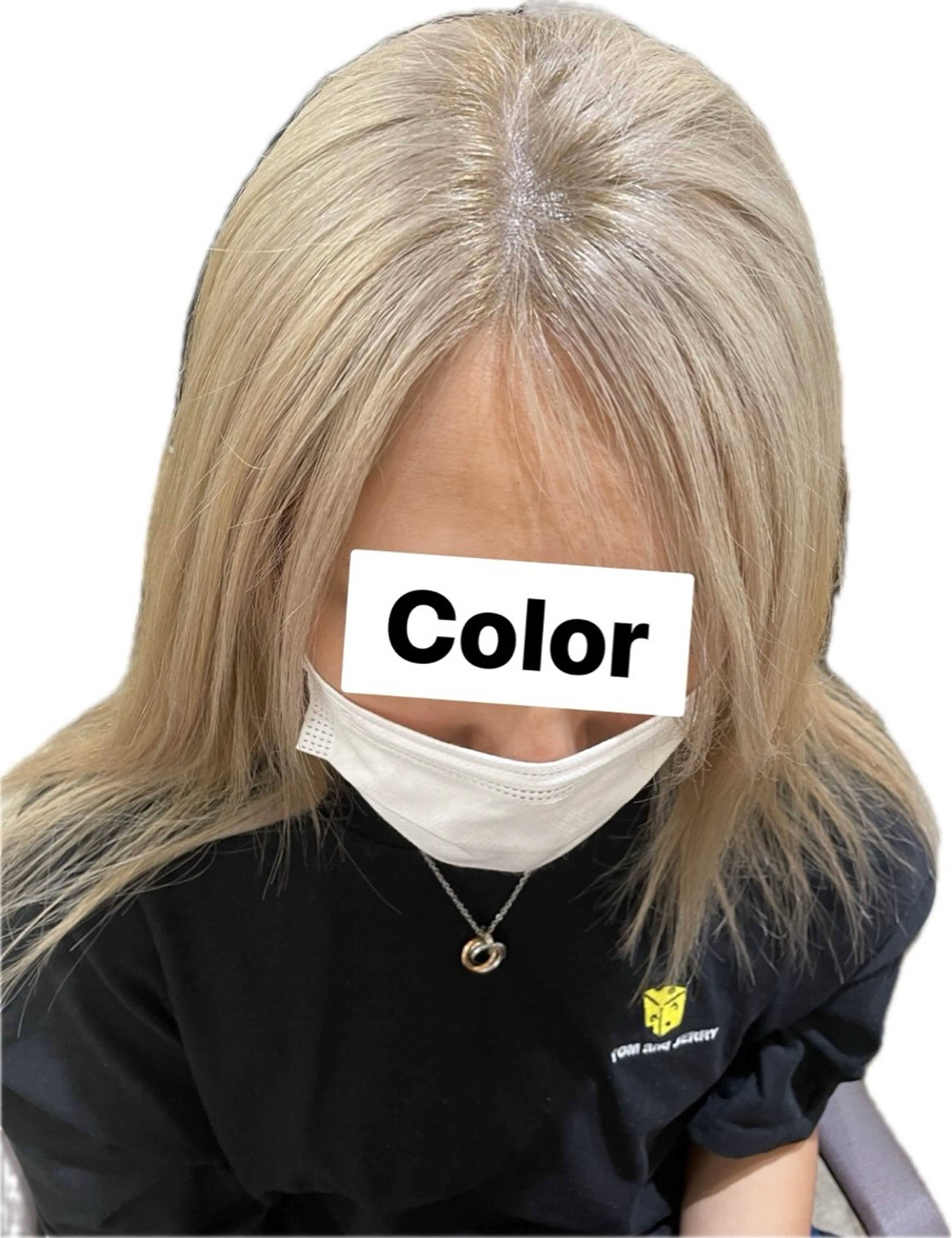 セミロング カラー ベージュカラー ホワイトベージュ RICCA HAIR所属・🫧極細ﾊｲﾗｲﾄ/ 白髪ぼかしも◎🫧のヘアスタイル