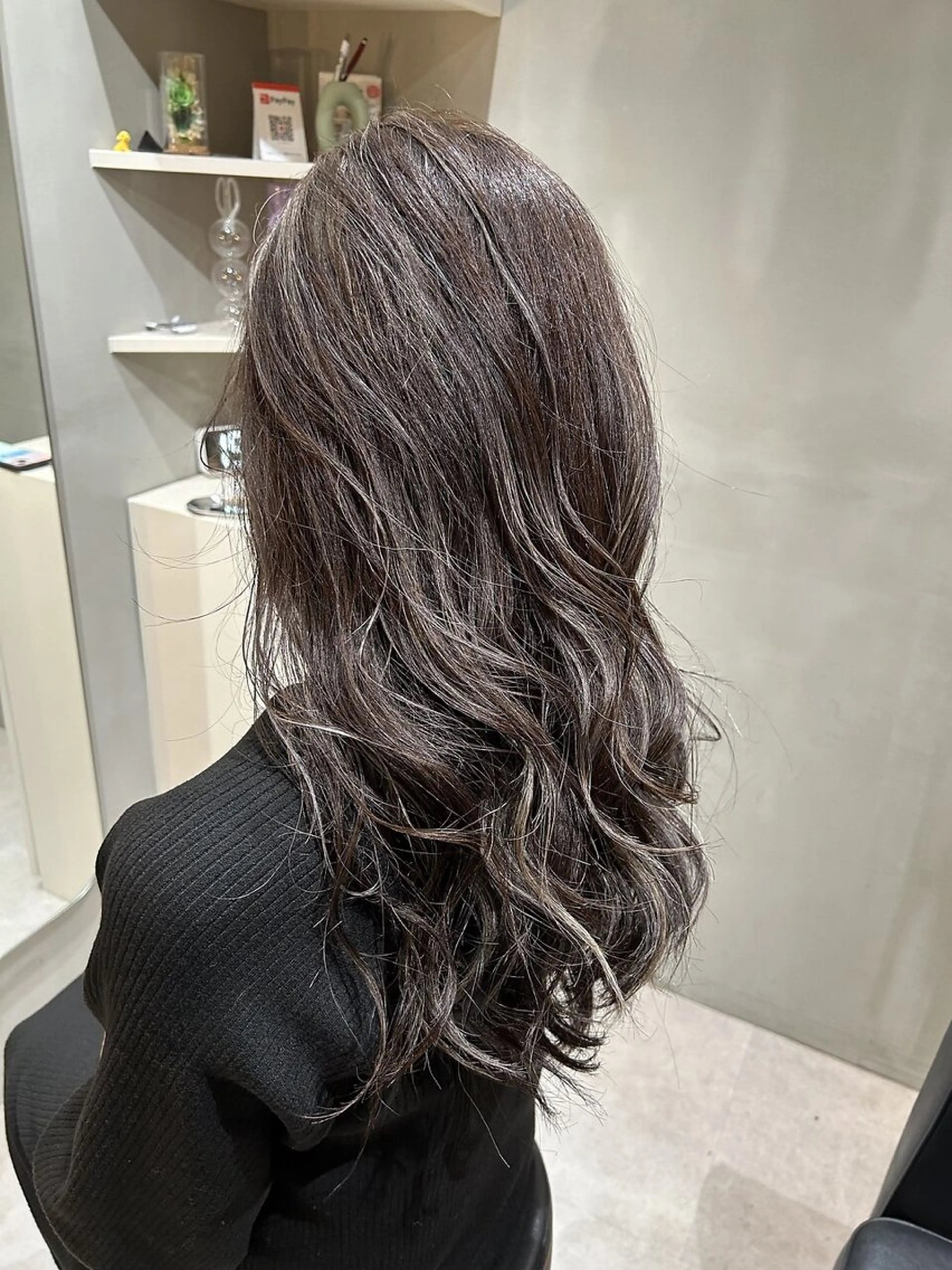 ロング カラー 白髪ぼかし￤中央林間 ￤柳川拓哉のヘアスタイル