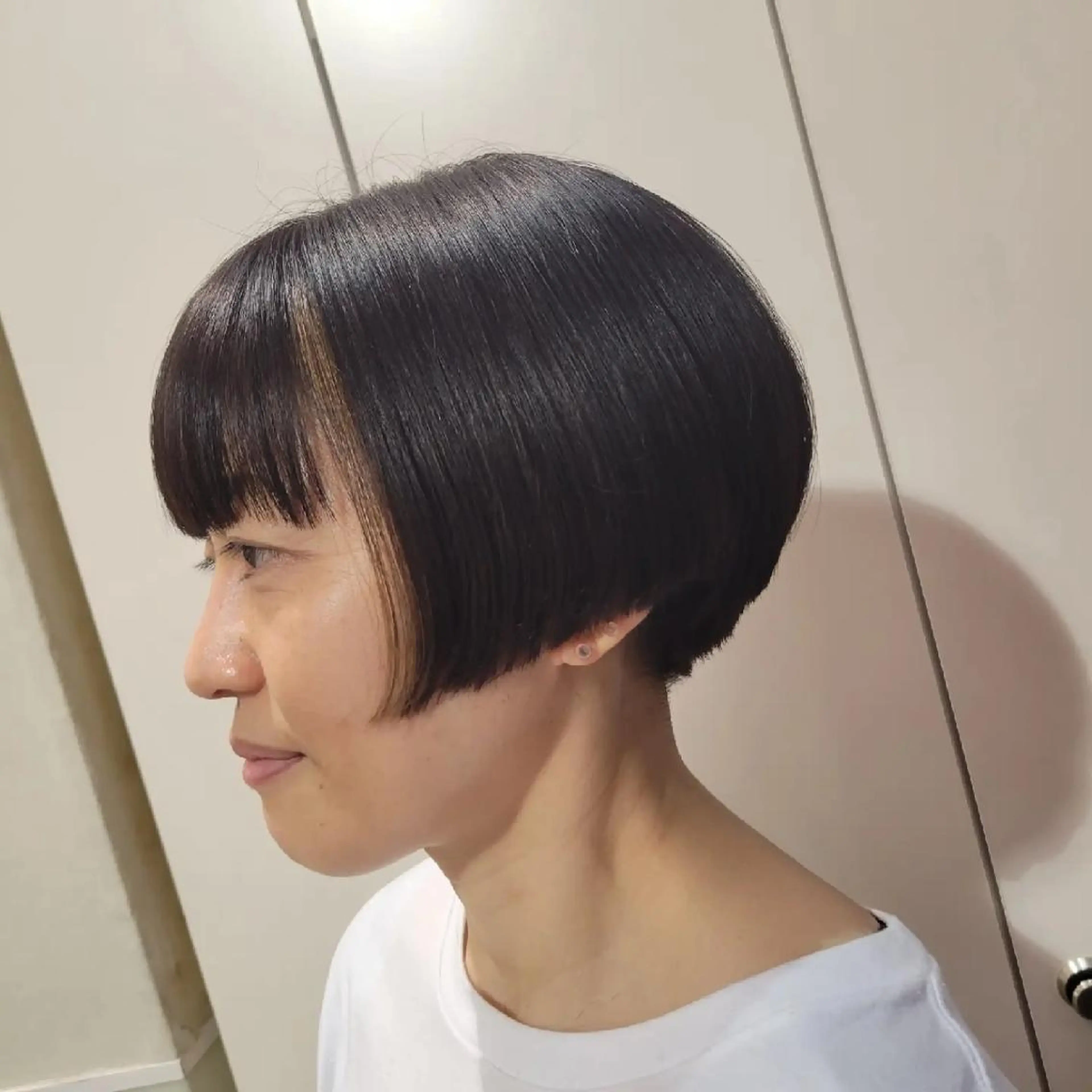 ショート カラー ボブ カット ヘアカラー トリートメント 遠藤 史秋のヘアスタイル