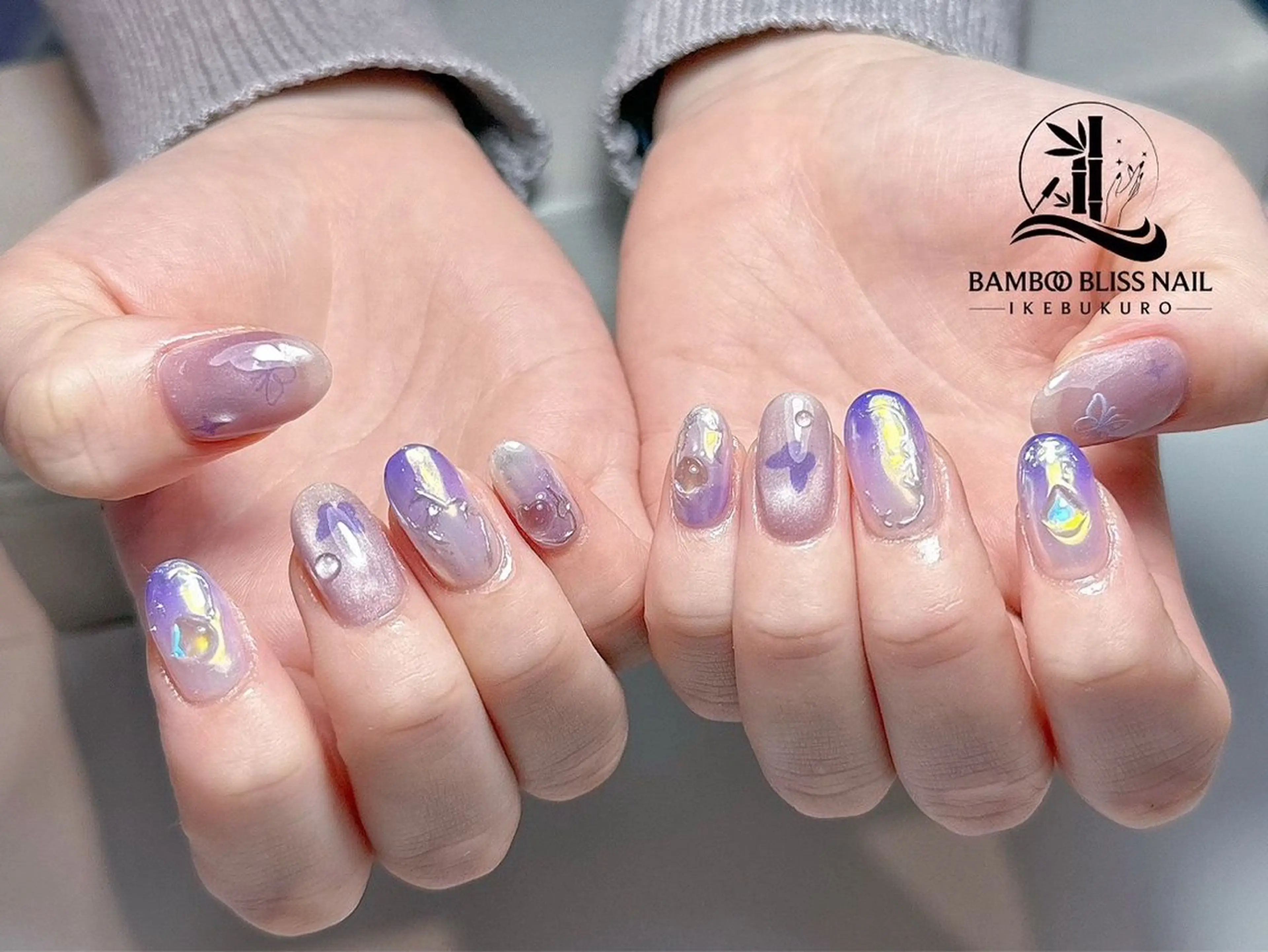 ネイル BAMBOO BLISS 研修用のネイルデザイン