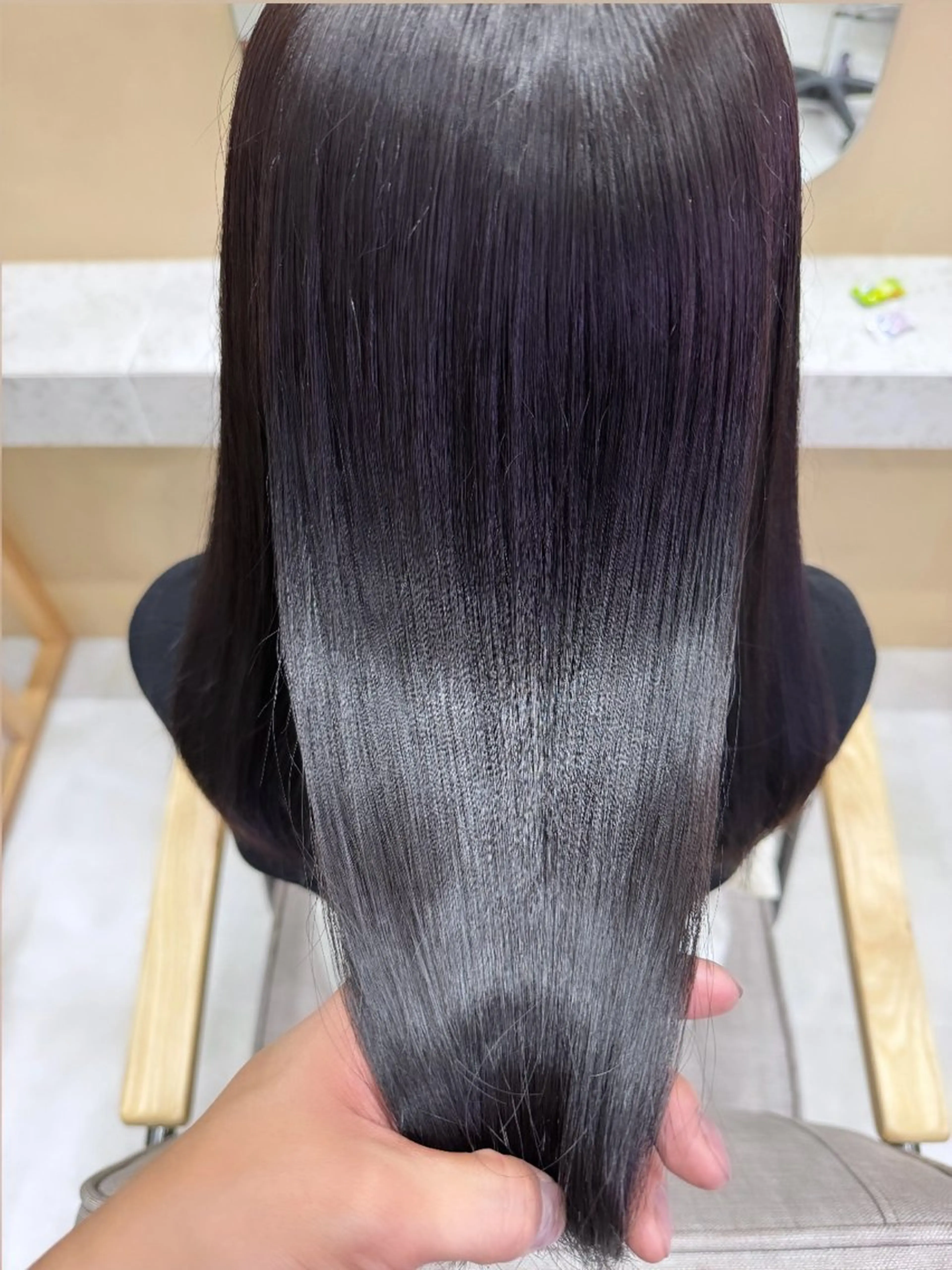 セミロング カラー ヘアアレンジ アッシュ グレージュ 髪質改善 トリートメント ✨艶髪✨ 吉田誠のヘアスタイル