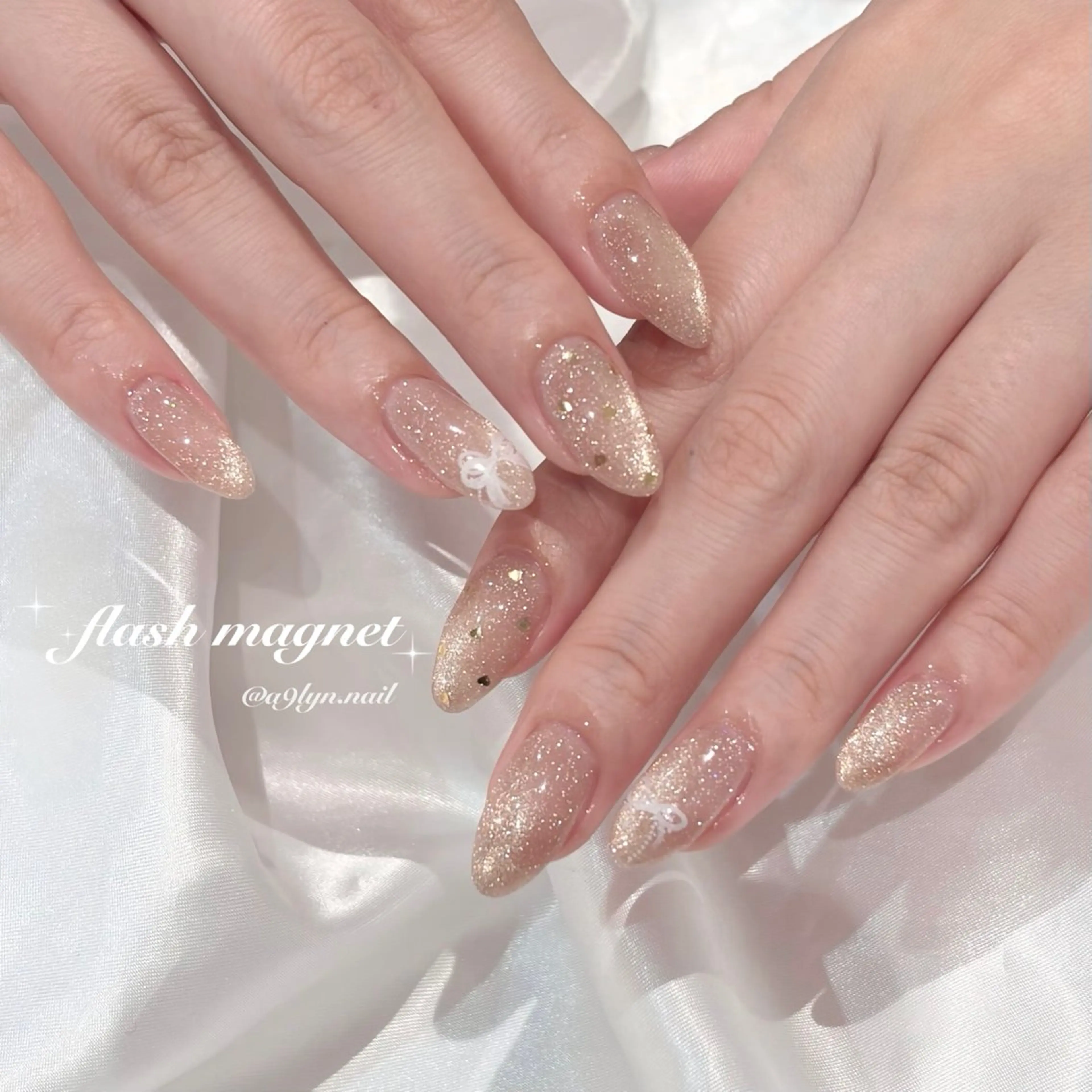 ネイル フラッシュネイル フラッシュマグ ハンドネイル aoi ♡のネイルデザイン