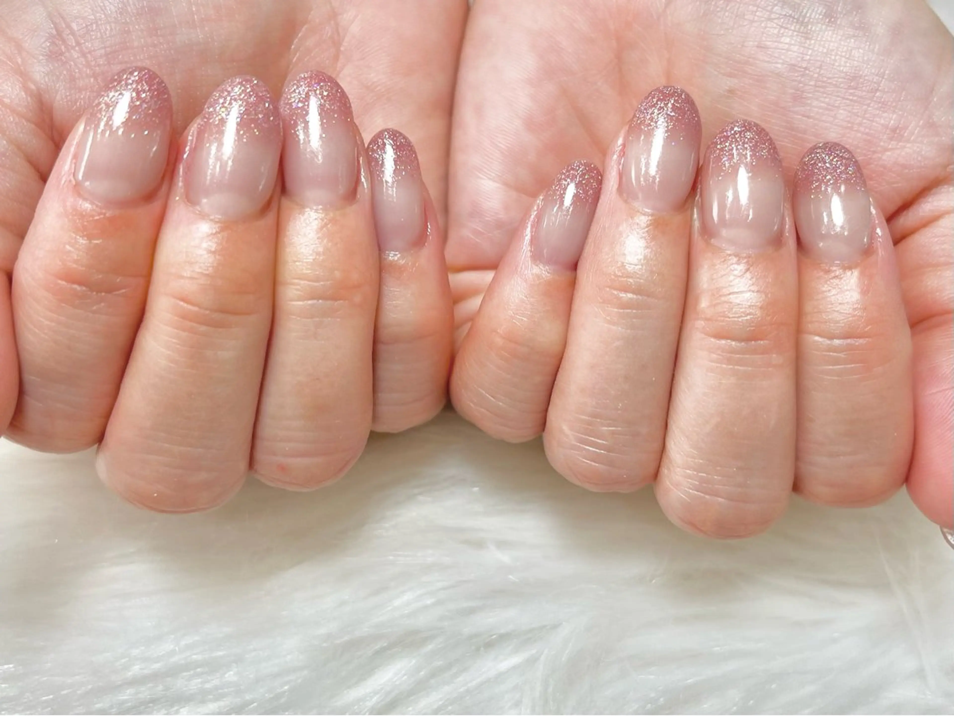 ネイル ラメ(グリッター) ピンク ハンドネイル フットネイル nailsister ただのネイルデザイン