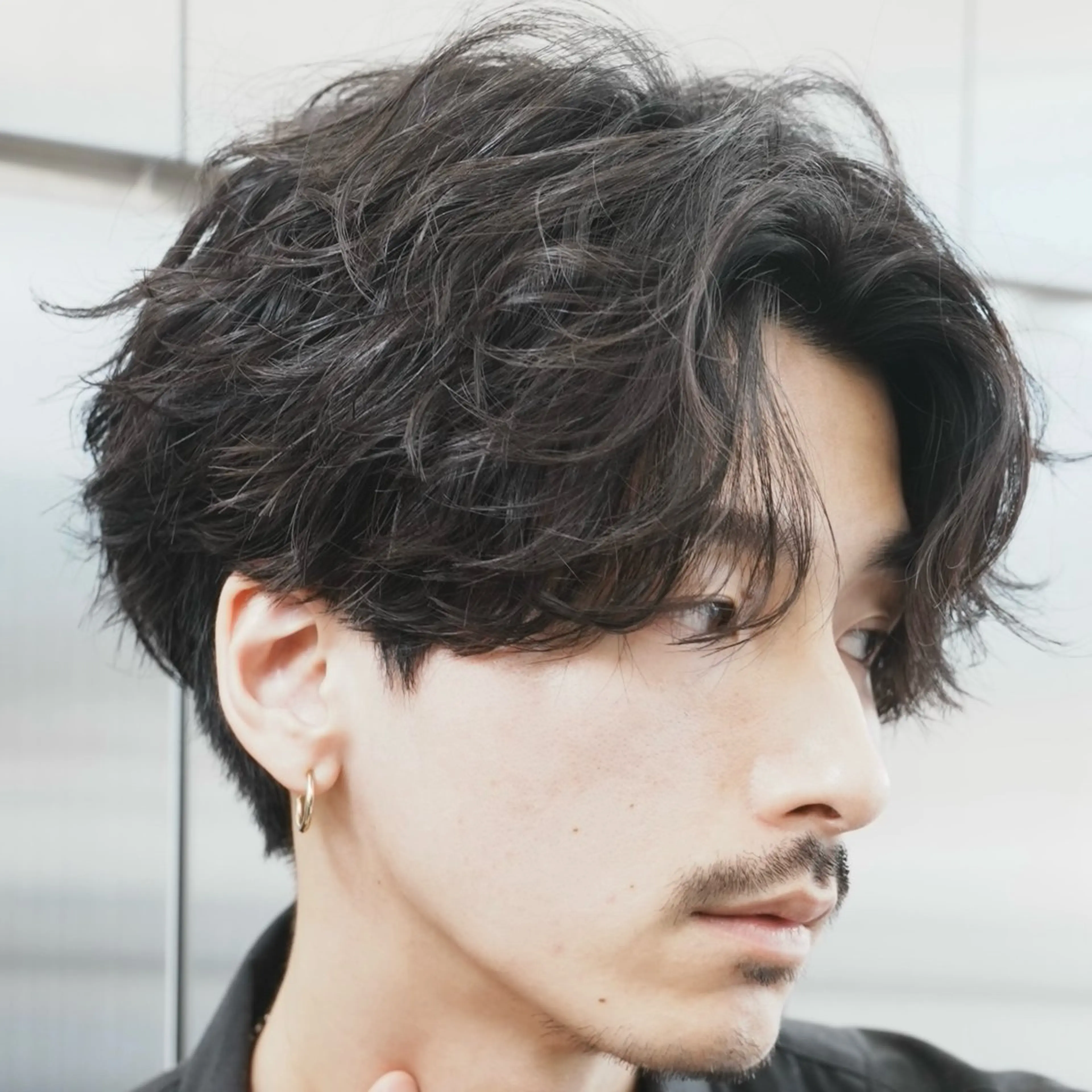 パーマ メンズ センターパート フェザーパーマ マッシュ メンズパーマ プードルパーマ カット パーマ 仙台メンズパーマ/ fifth/丸山佳叶のヘアスタイル