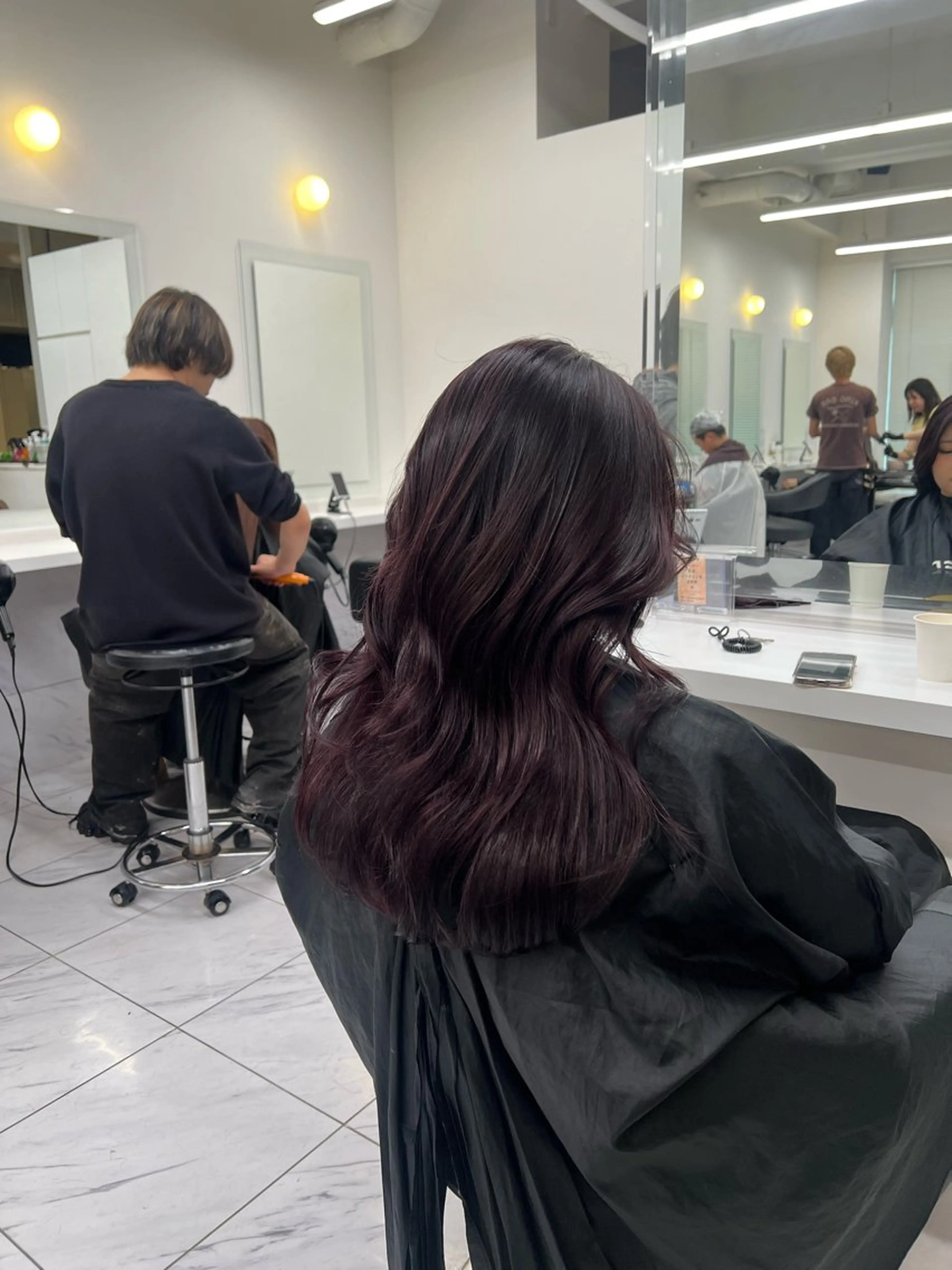 セミロング カラー カット トリートメント 韓国レイヤーカット /REIのヘアスタイル