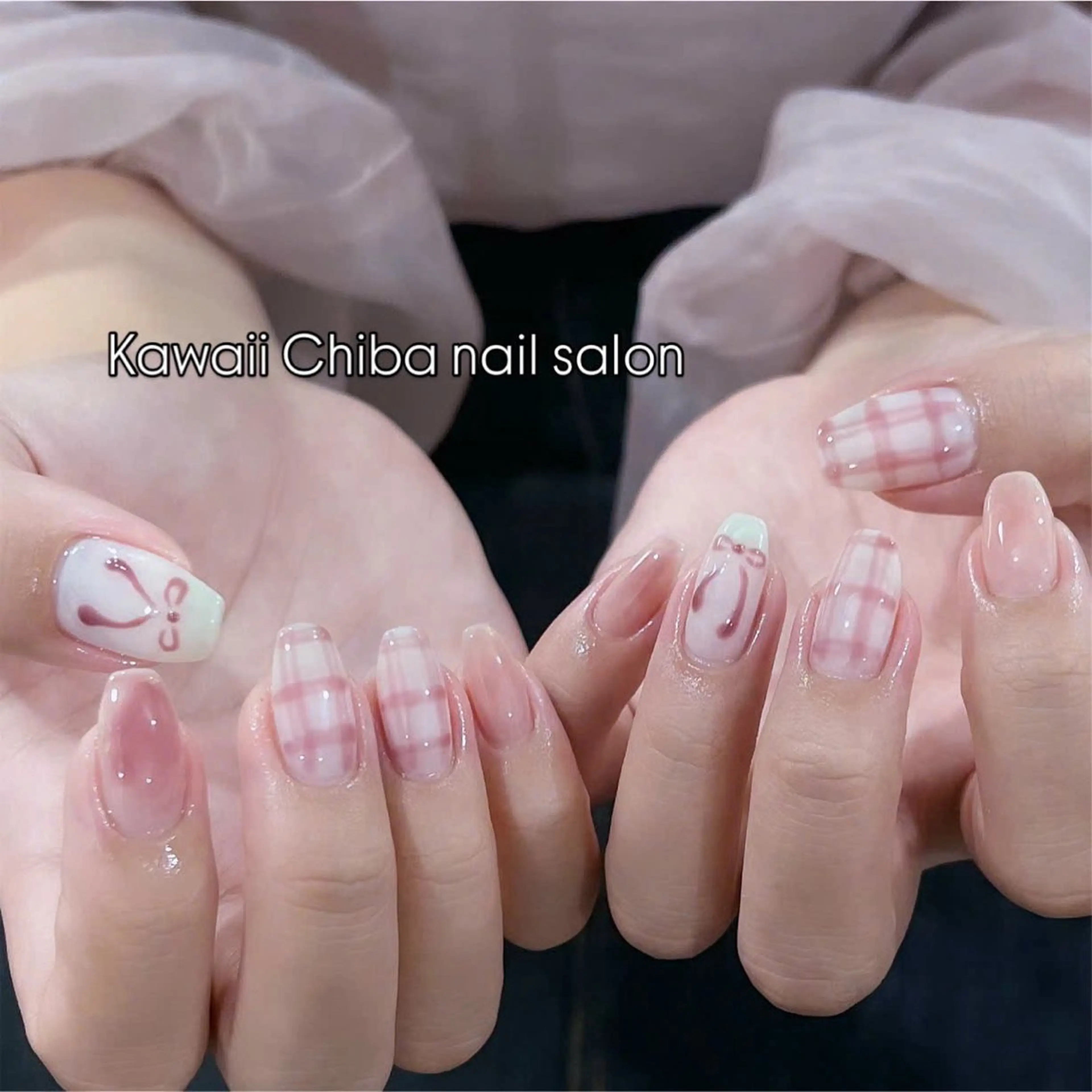 ネイル 韓国ネイル ワンホンネイル Kawaii _Nailのネイルデザイン