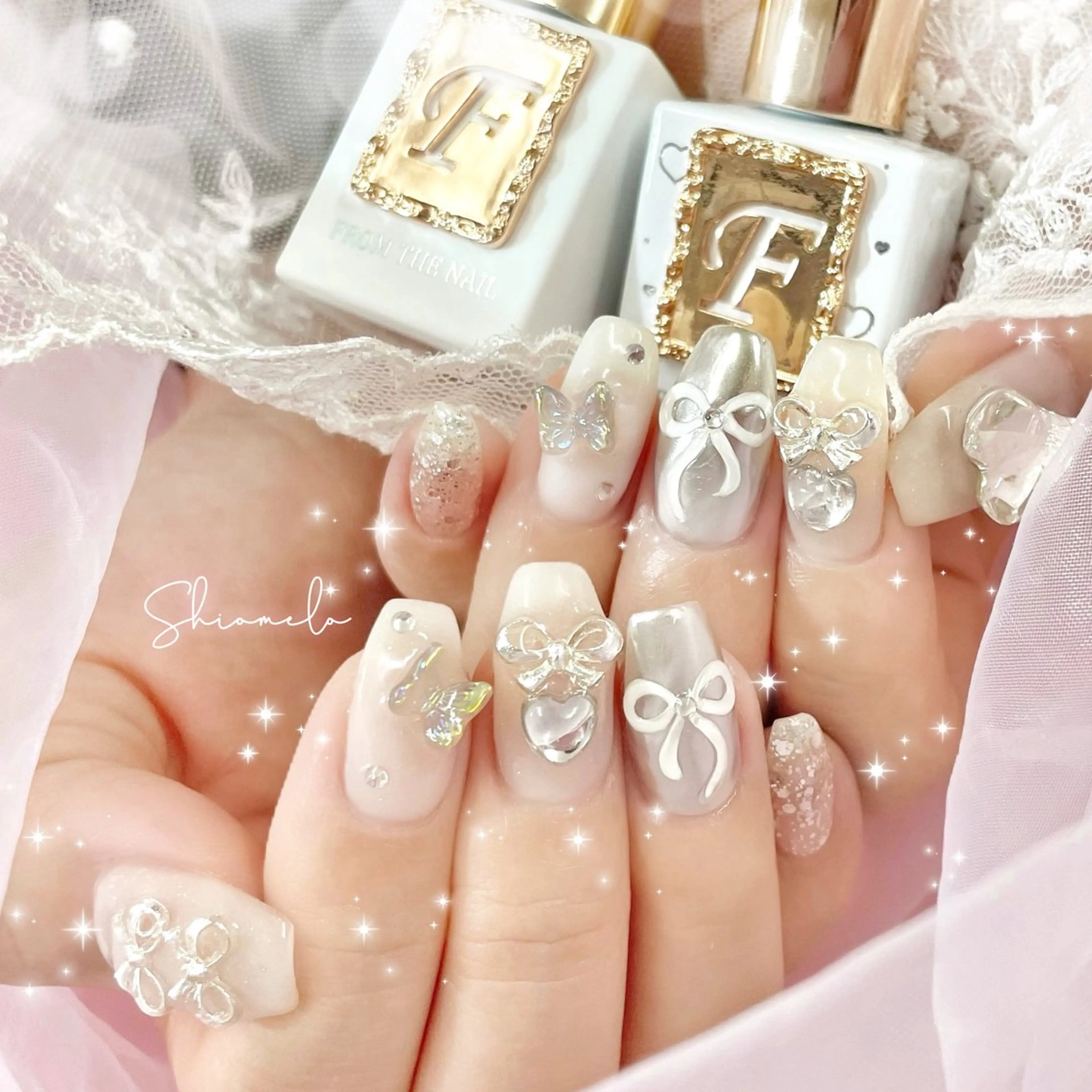 ＊オフ有＊ジェル60分パーツつけ放題＊持ち込みデザインOK！の写真