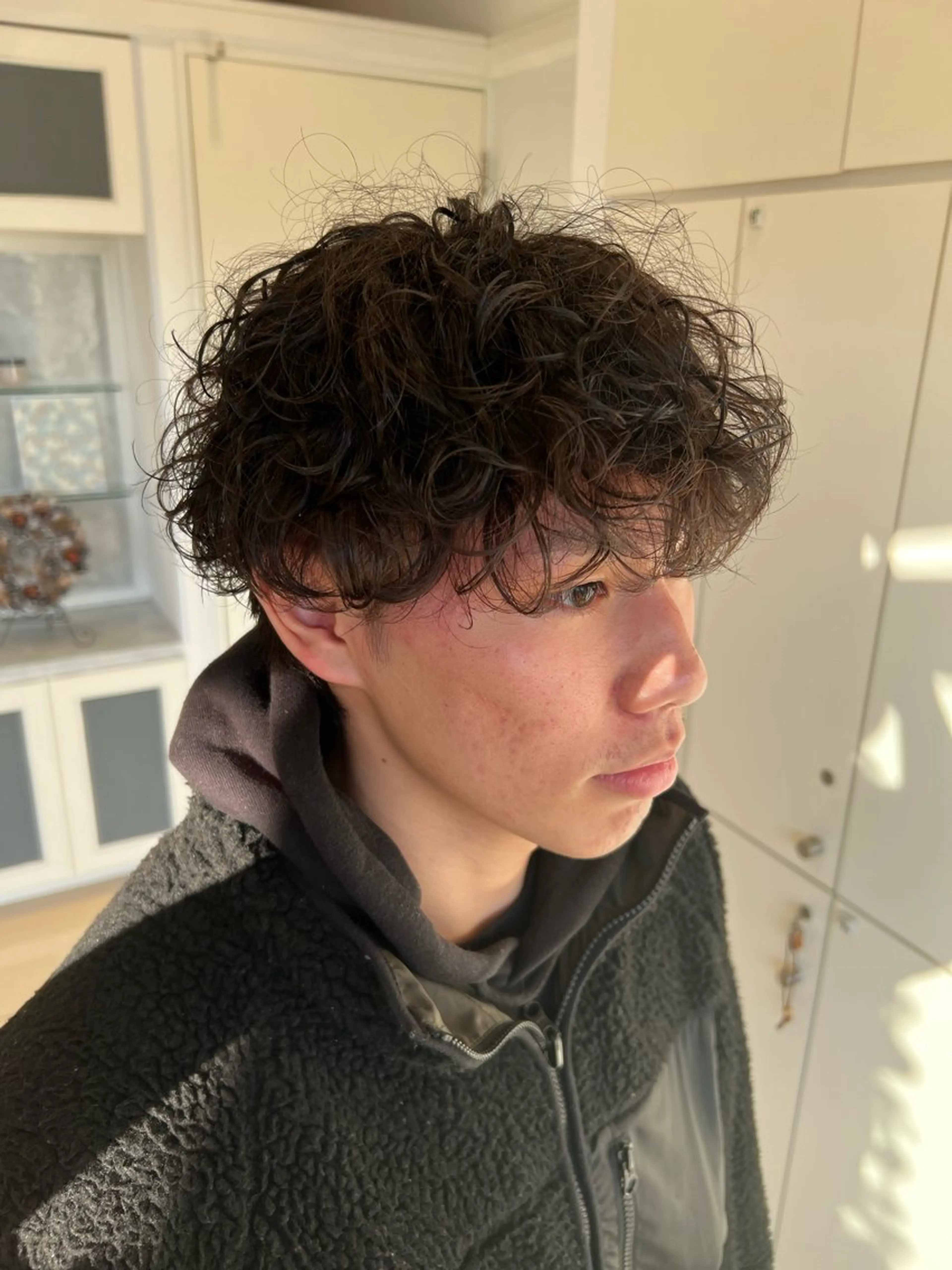 メンズ 波巻きパーマ カット パーマ 💫副店長💫 篠崎 はやとのヘアスタイル